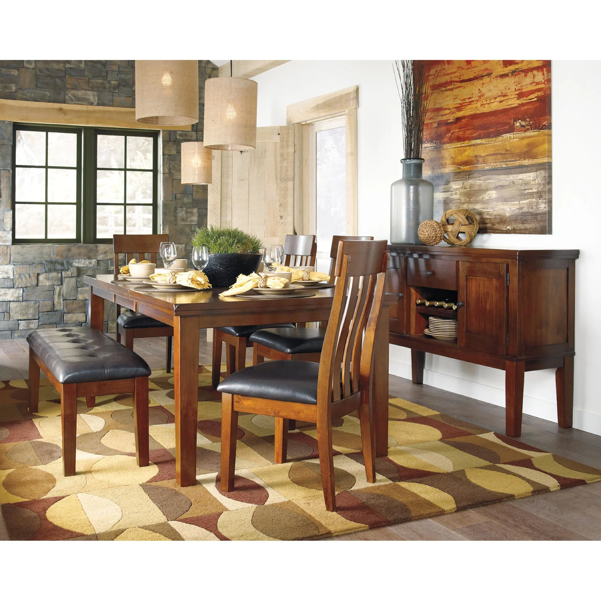 Ralene Dining Bench - Medium Brown - (D594-00) - Image 10