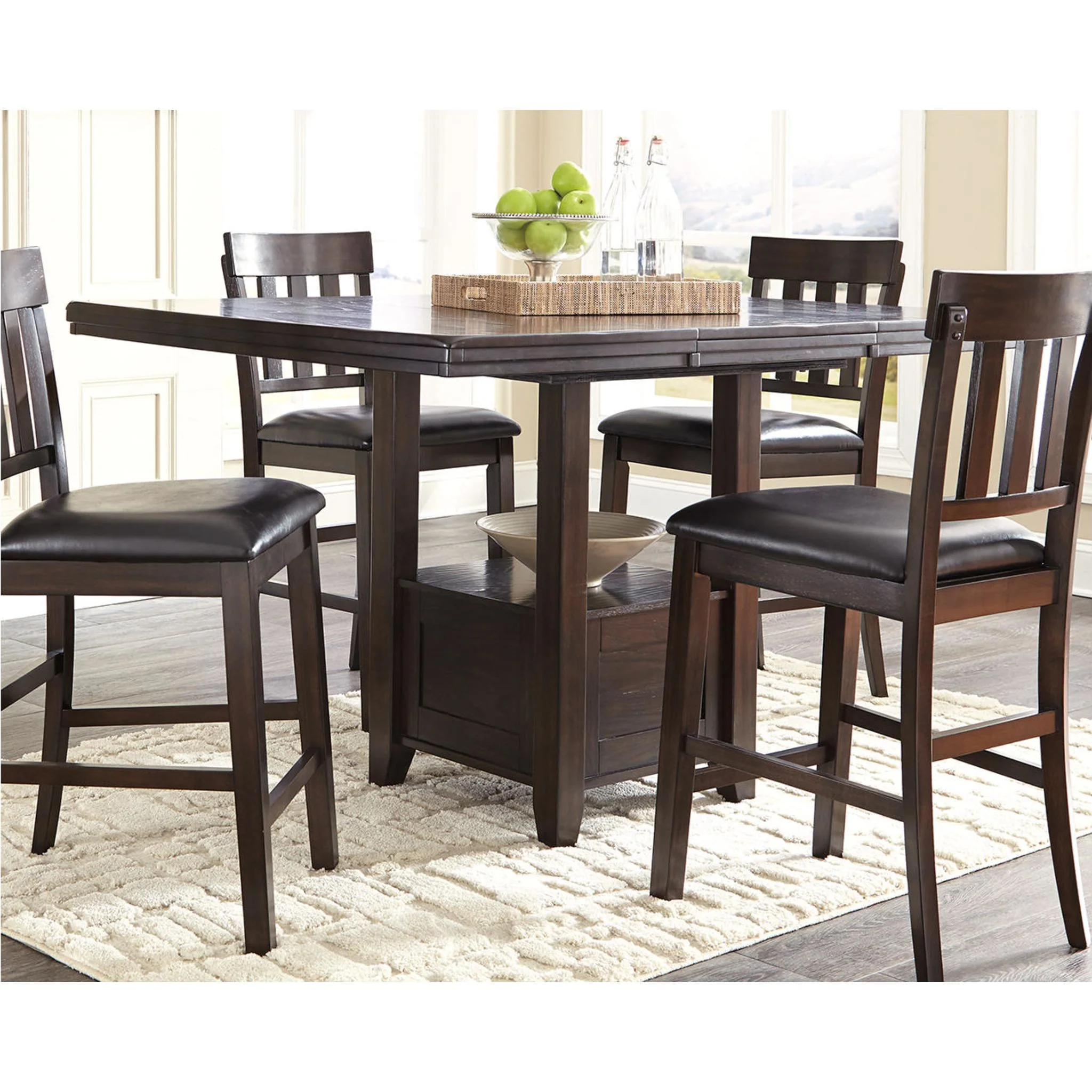 Haddigan Counter Height Extension Table - Dark Brown - (D596-42) - Image 8