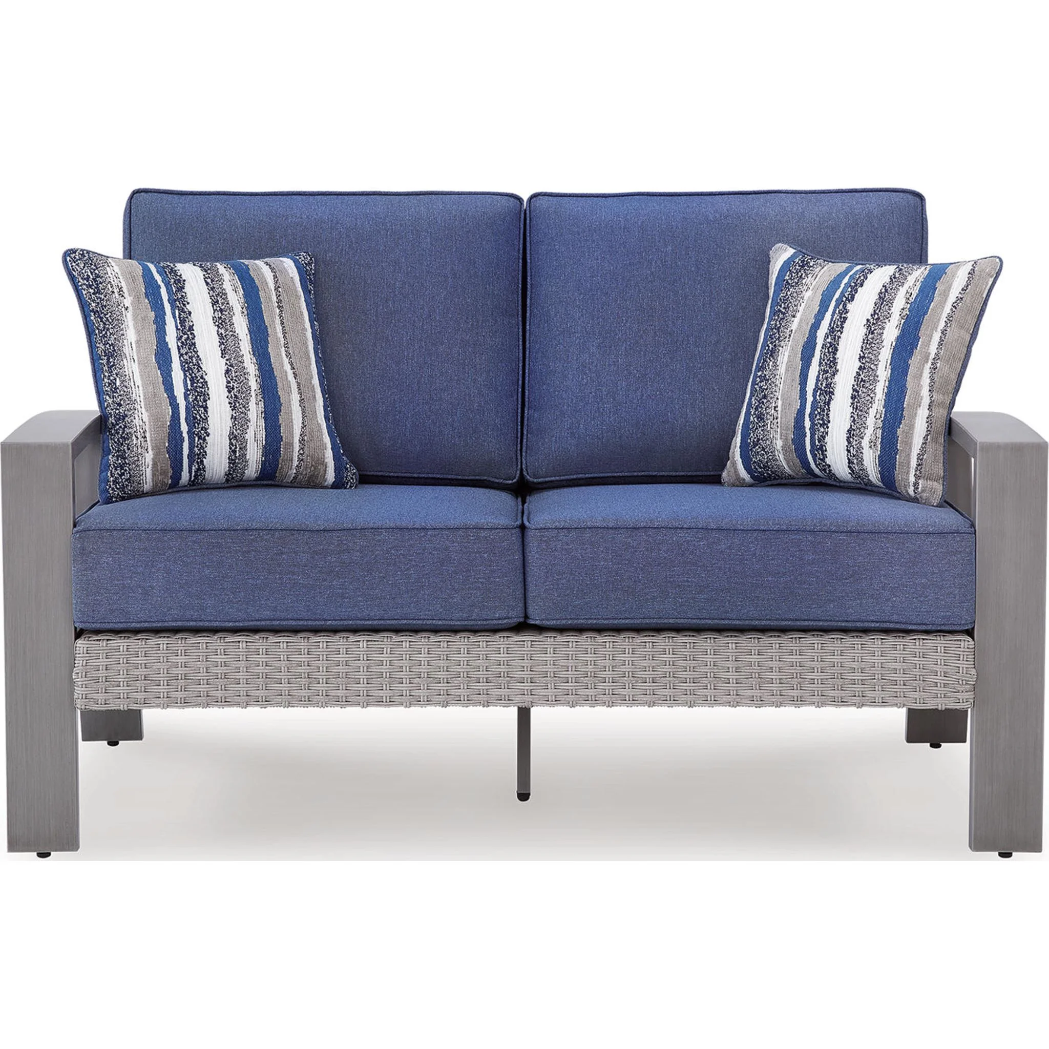Half Moon Beach 2 Piece Outdoor Seating - Blue/Gray - Image 5