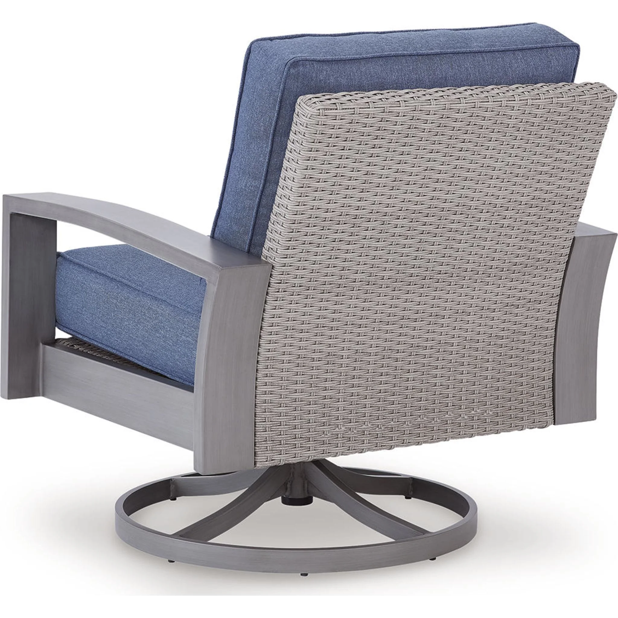 Half Moon Beach 3 Piece Outdoor Seating - Blue/Gray - Image 4