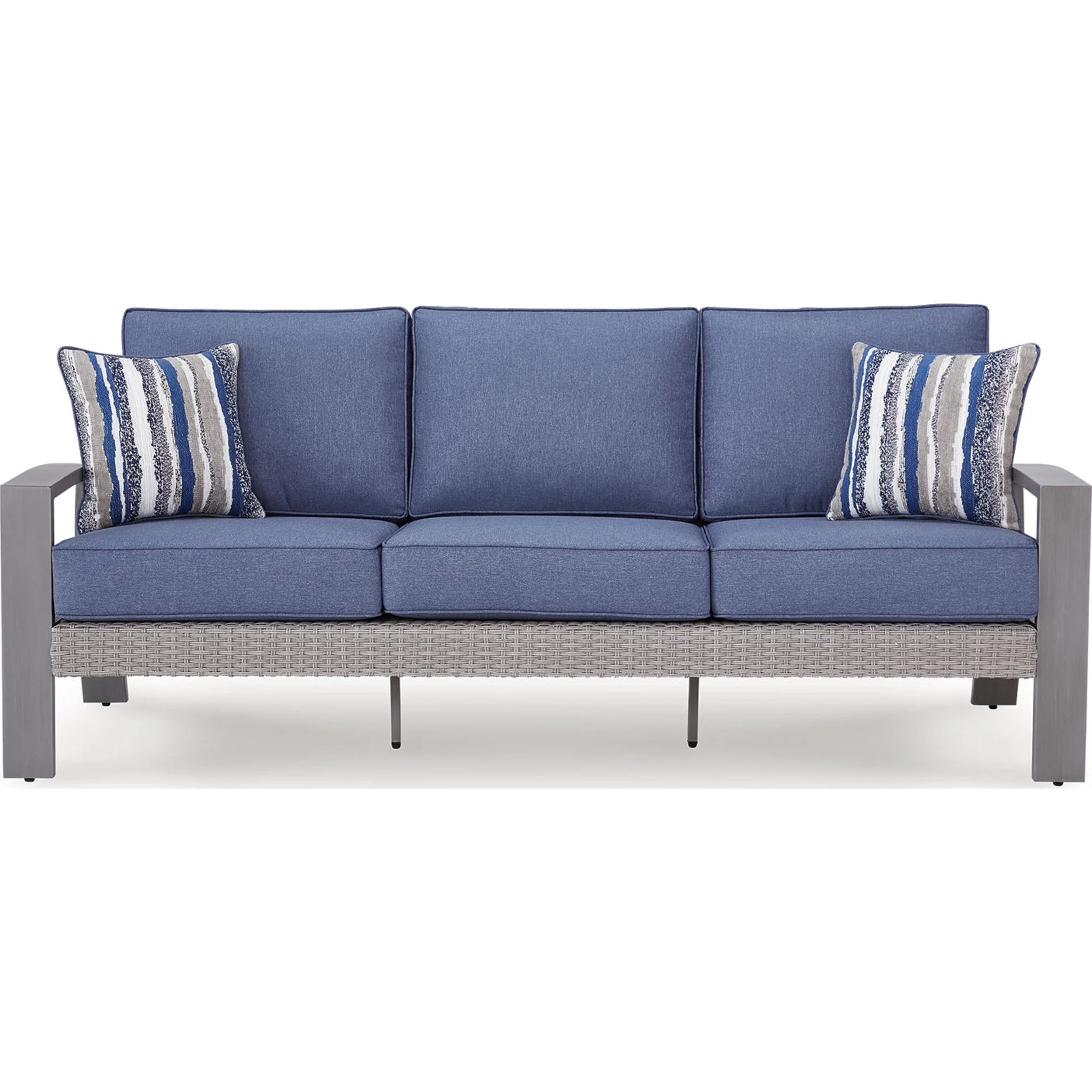 Half Moon Beach 3 Piece Outdoor Seating - Blue/Gray - Image 9