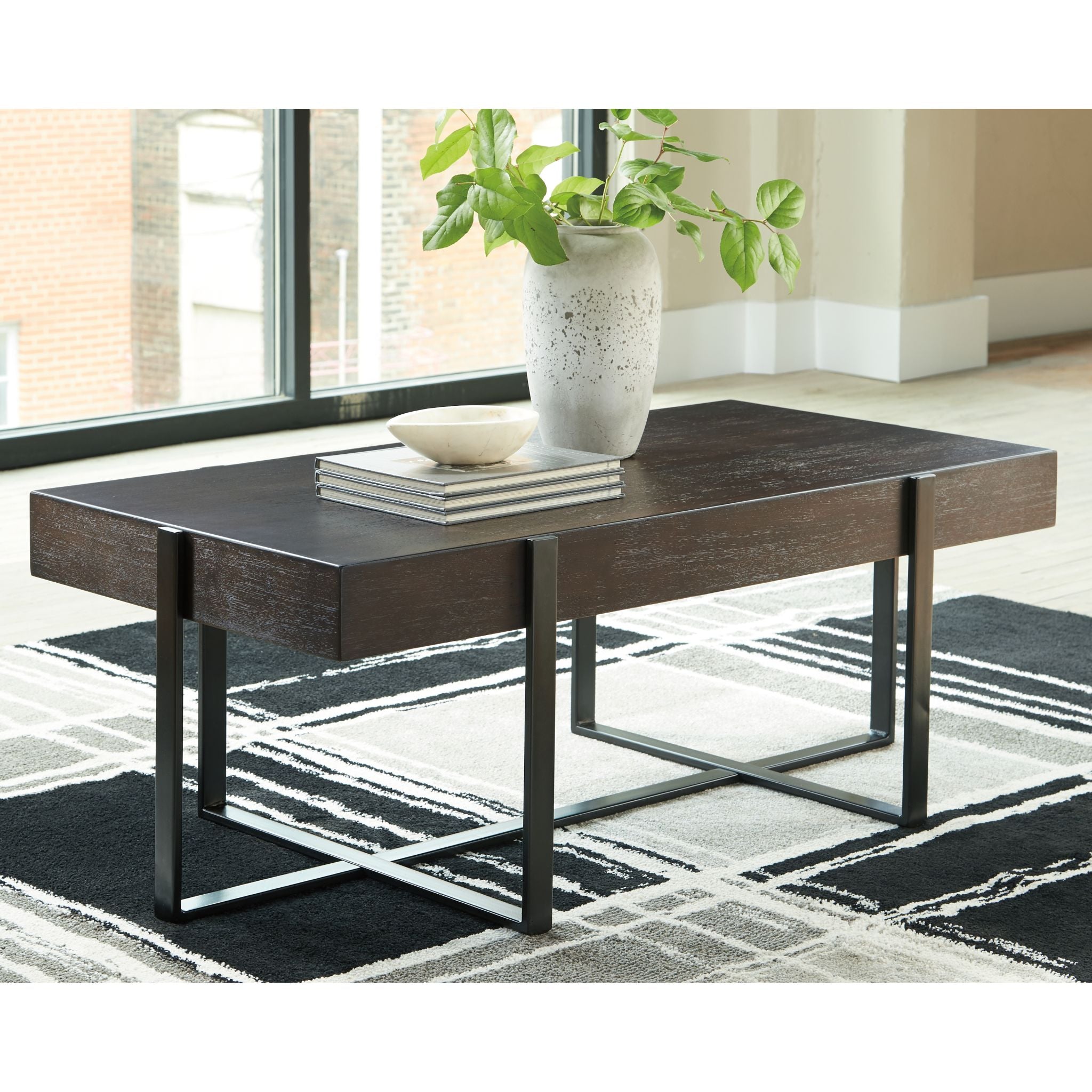 Halifax Coffee Table - Dark Brown - Image 2