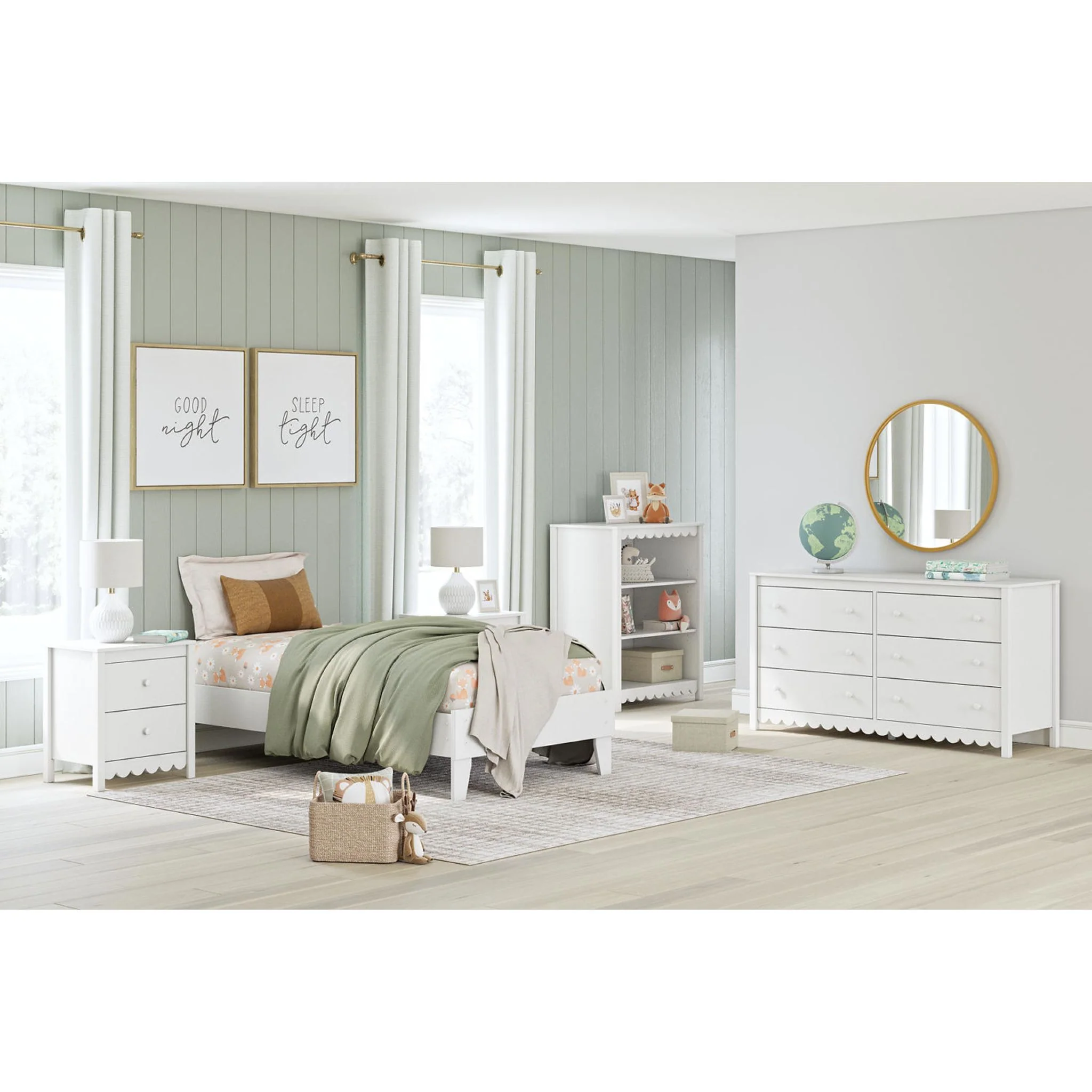 Hallityn Twin Platform Bed - White - Image 10