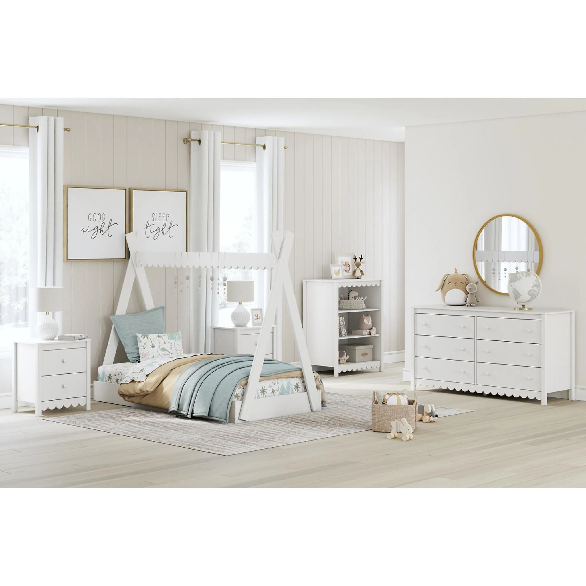 Hallityn Twin Tent Bed - White - Image 12
