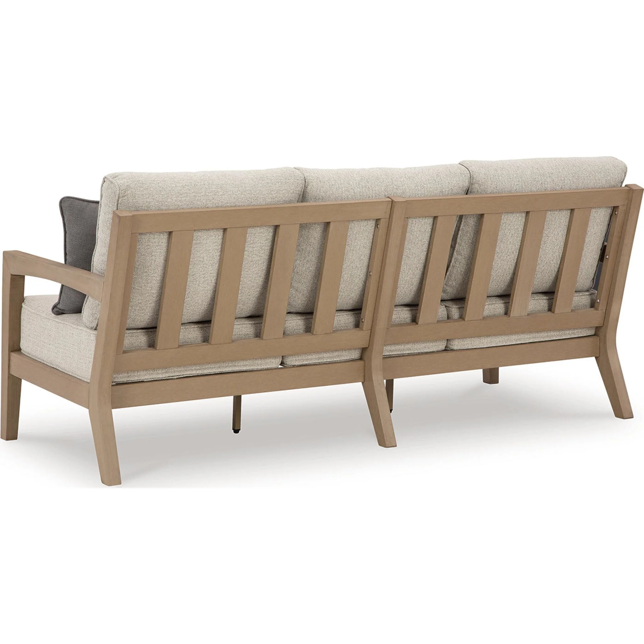 Hallow Creek Outdoor Sofa with Cushion - Driftwood - Image 3