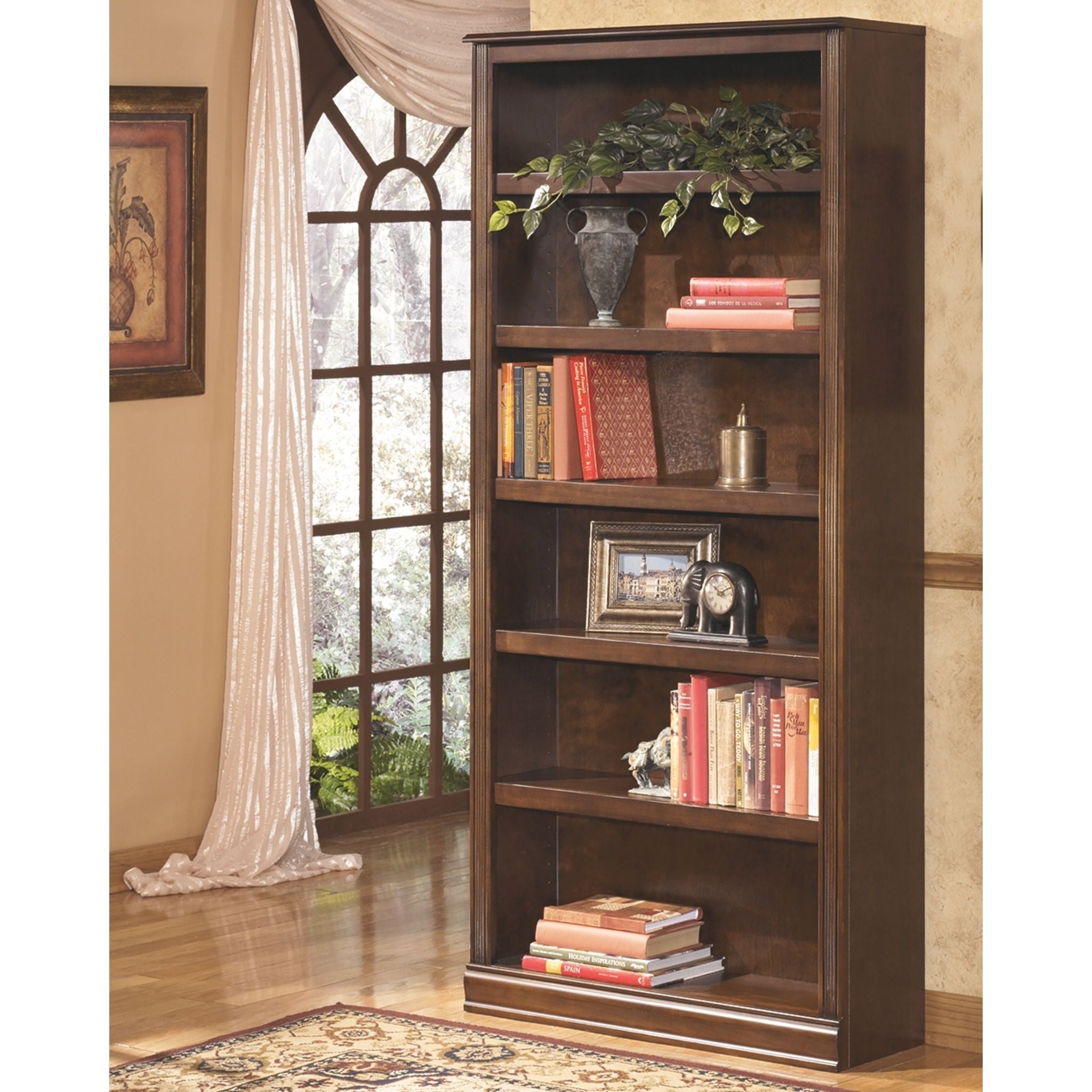 Hamlyn Large Bookcase - Medium Brown - Image 2