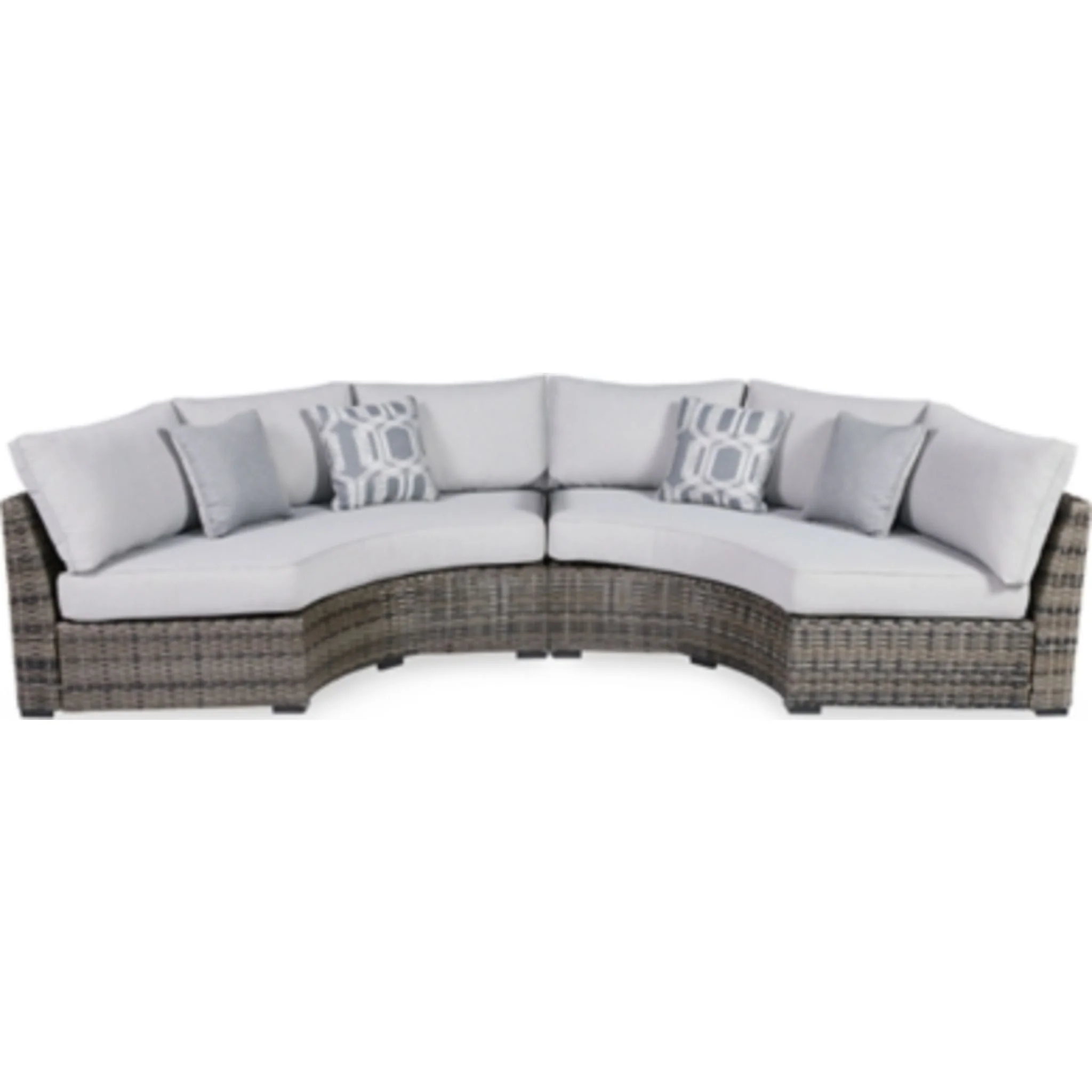 Harbor Court 2 Piece Outdoor Sectional - Gray - Image 2