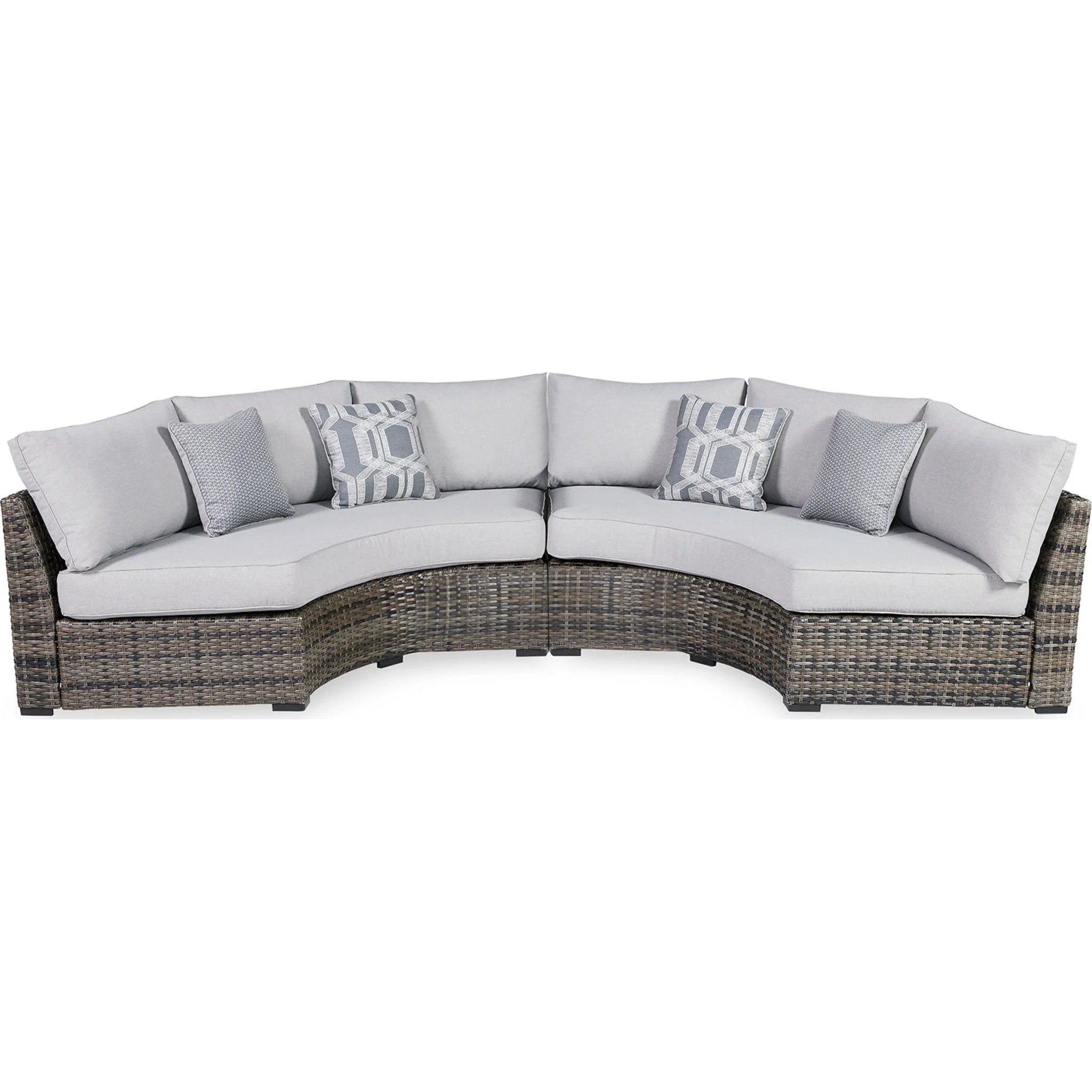 Harbor Court 2 Piece Outdoor Sectional - Gray - Image 5