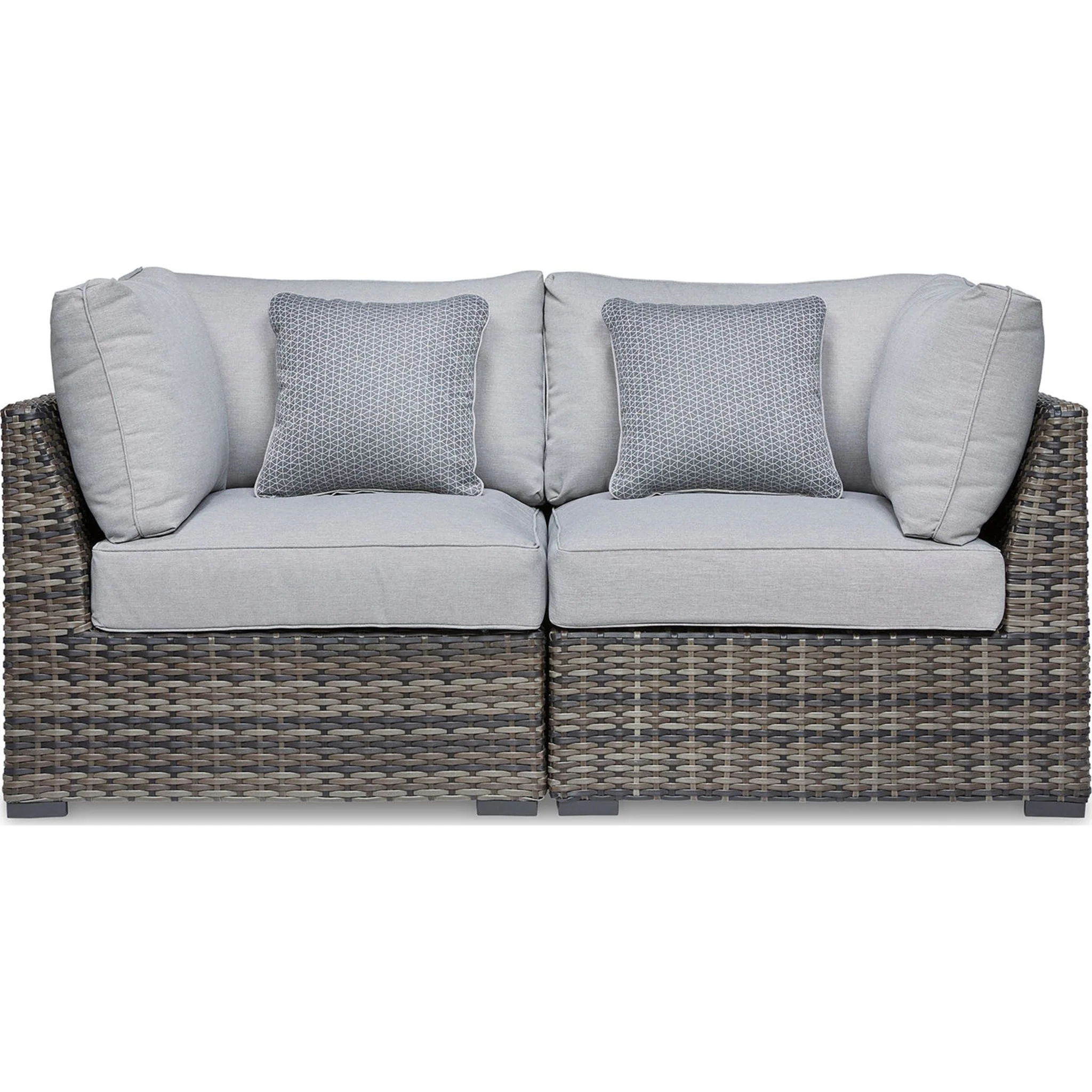 Harbor Court 2 Piece Outdoor Sectional - Gray - Image 7