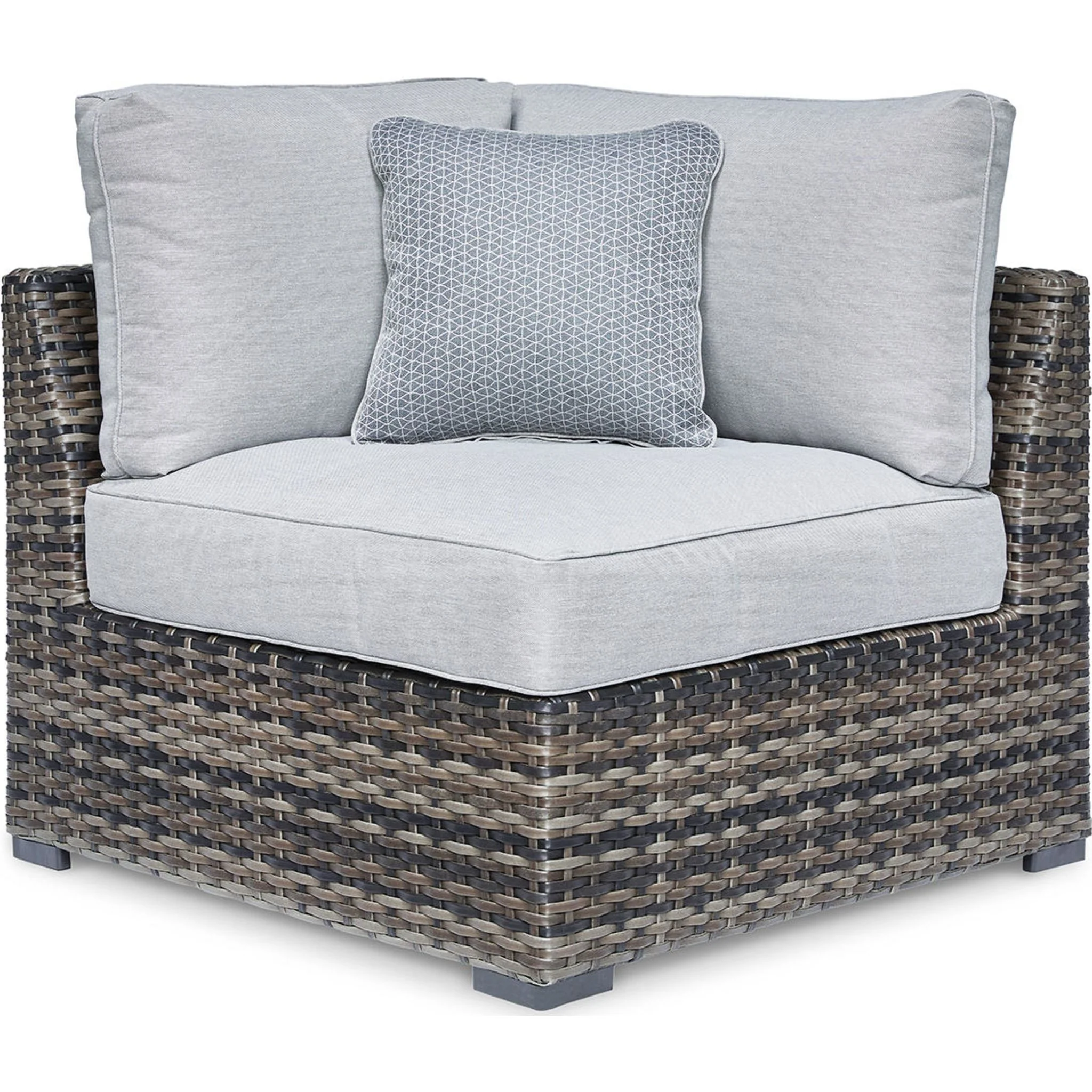 Harbor Court 2 Piece Outdoor Sectional - Gray - Image 8