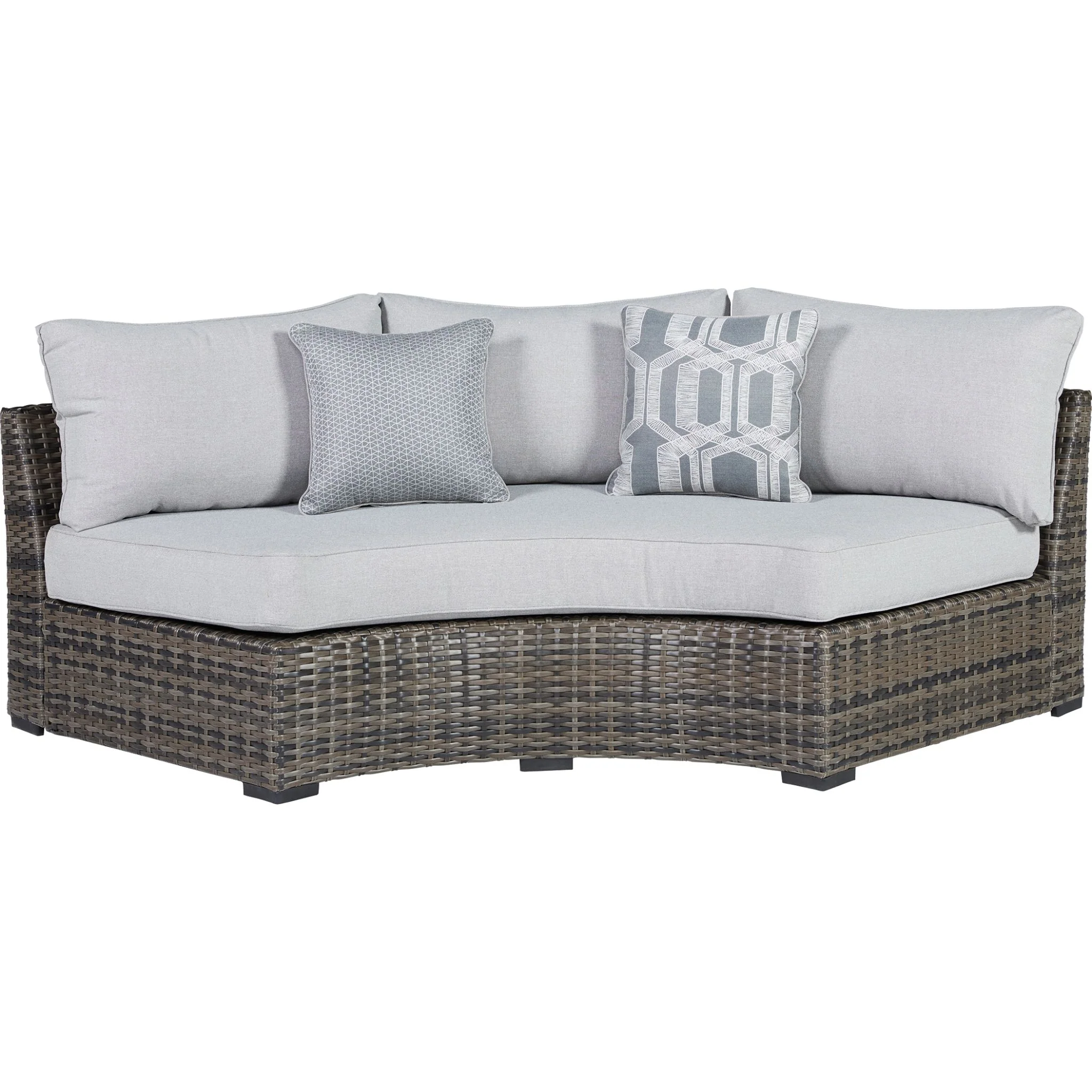 Harbor Court 3 Piece Outdoor Sectional - Gray - Image 2