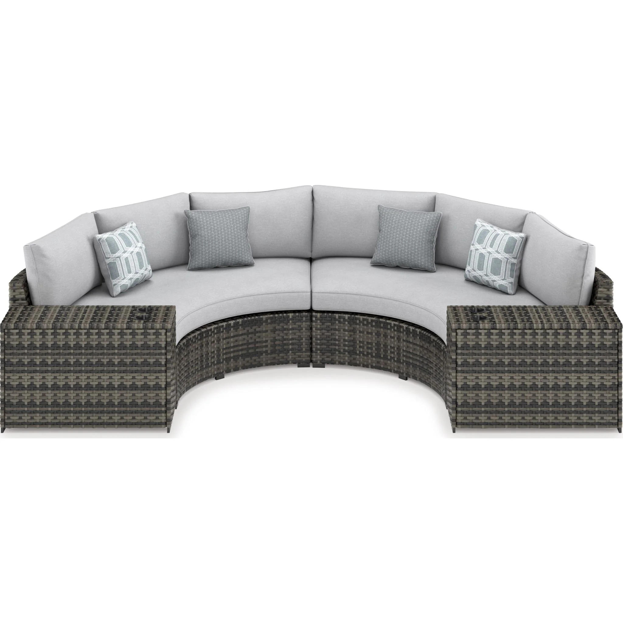 Harbor Court 4 Piece Outdoor Sectional - Gray