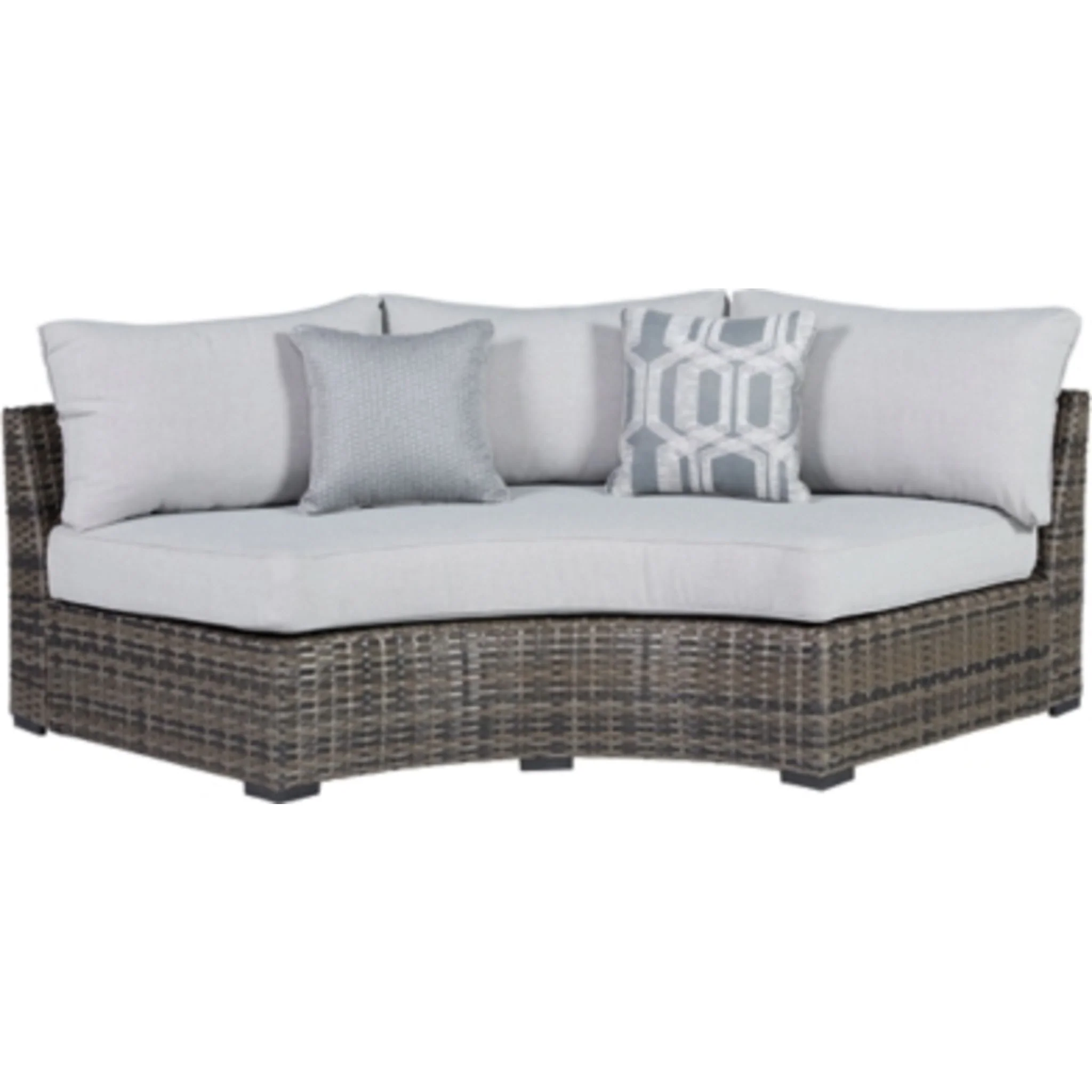 Harbor Court Outdoor Loveseat with Cushion - Gray