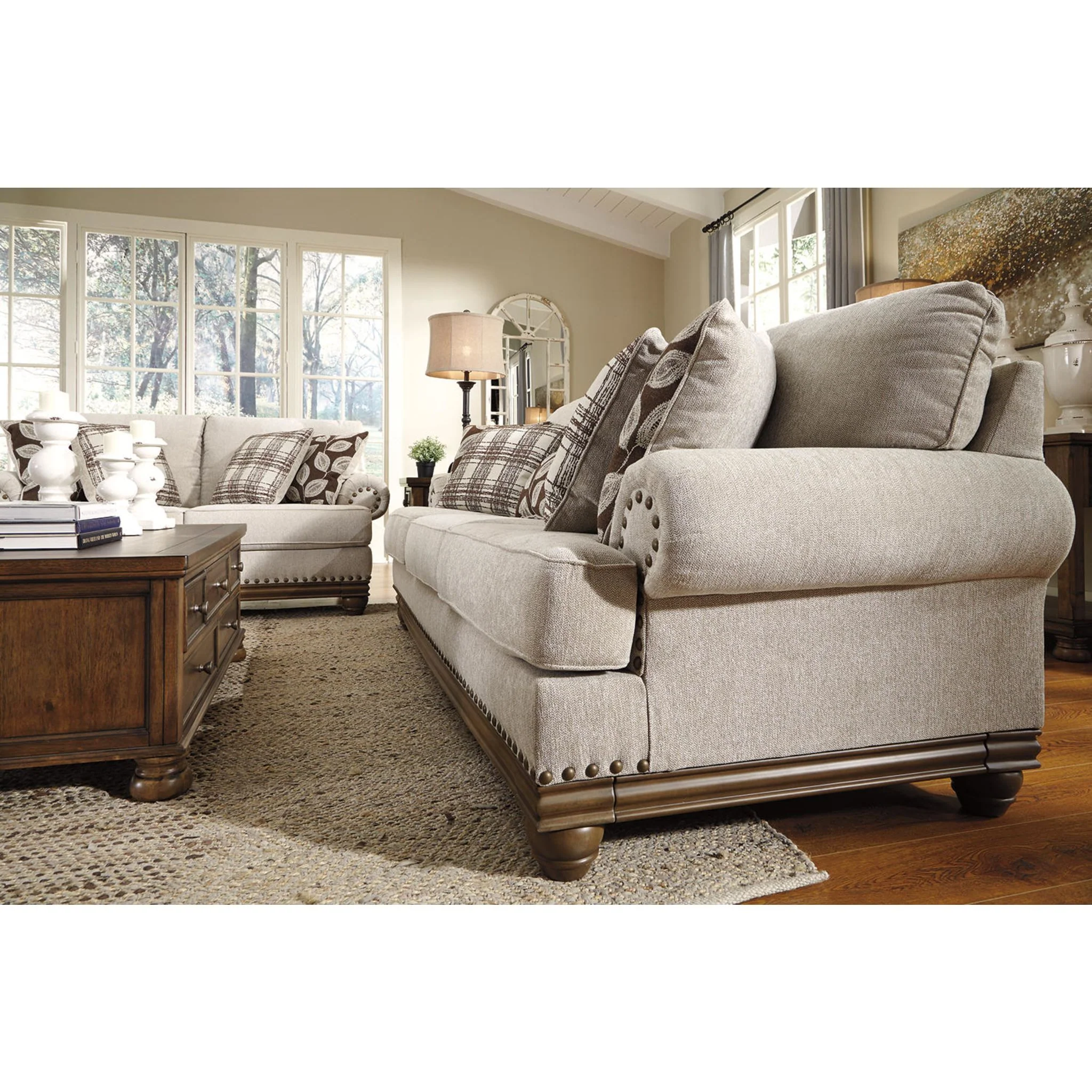 Harleson Loveseat - Wheat - Image 15