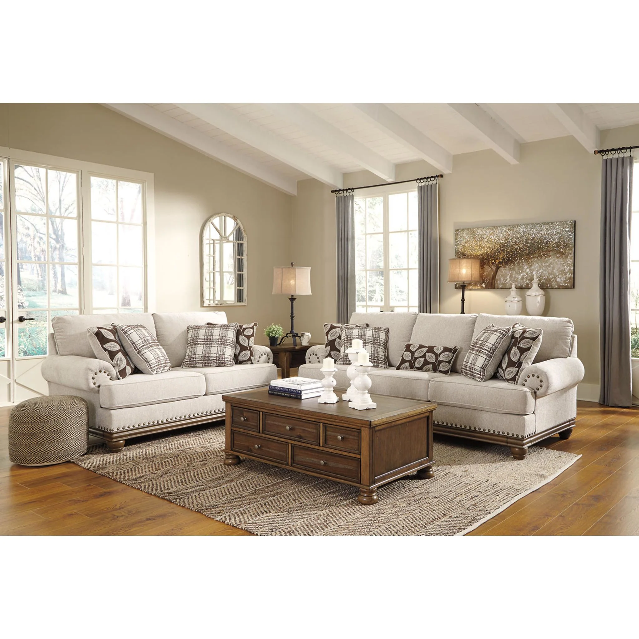 Harleson Sofa - Wheat - Image 10