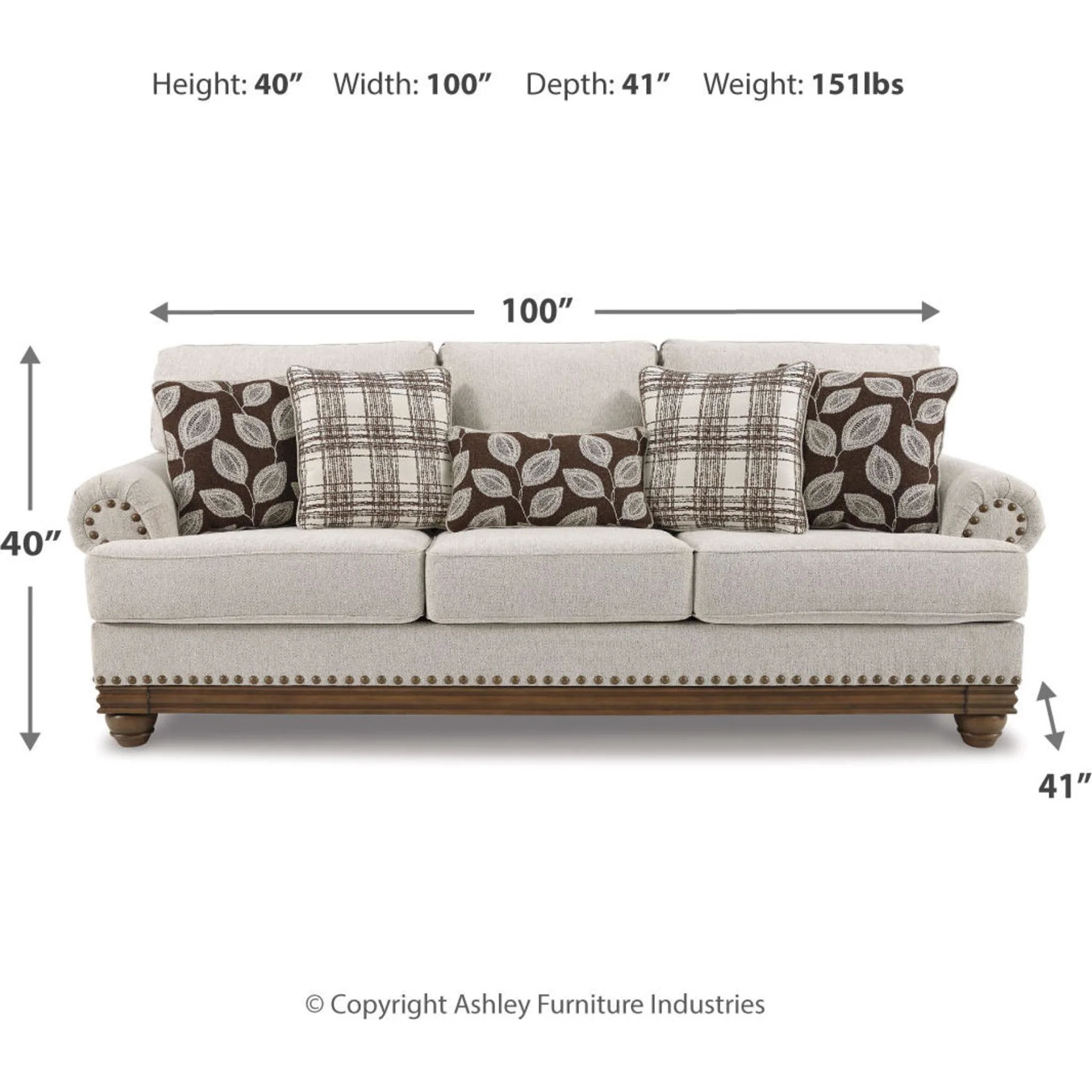 Harleson Sofa - Wheat - Image 15