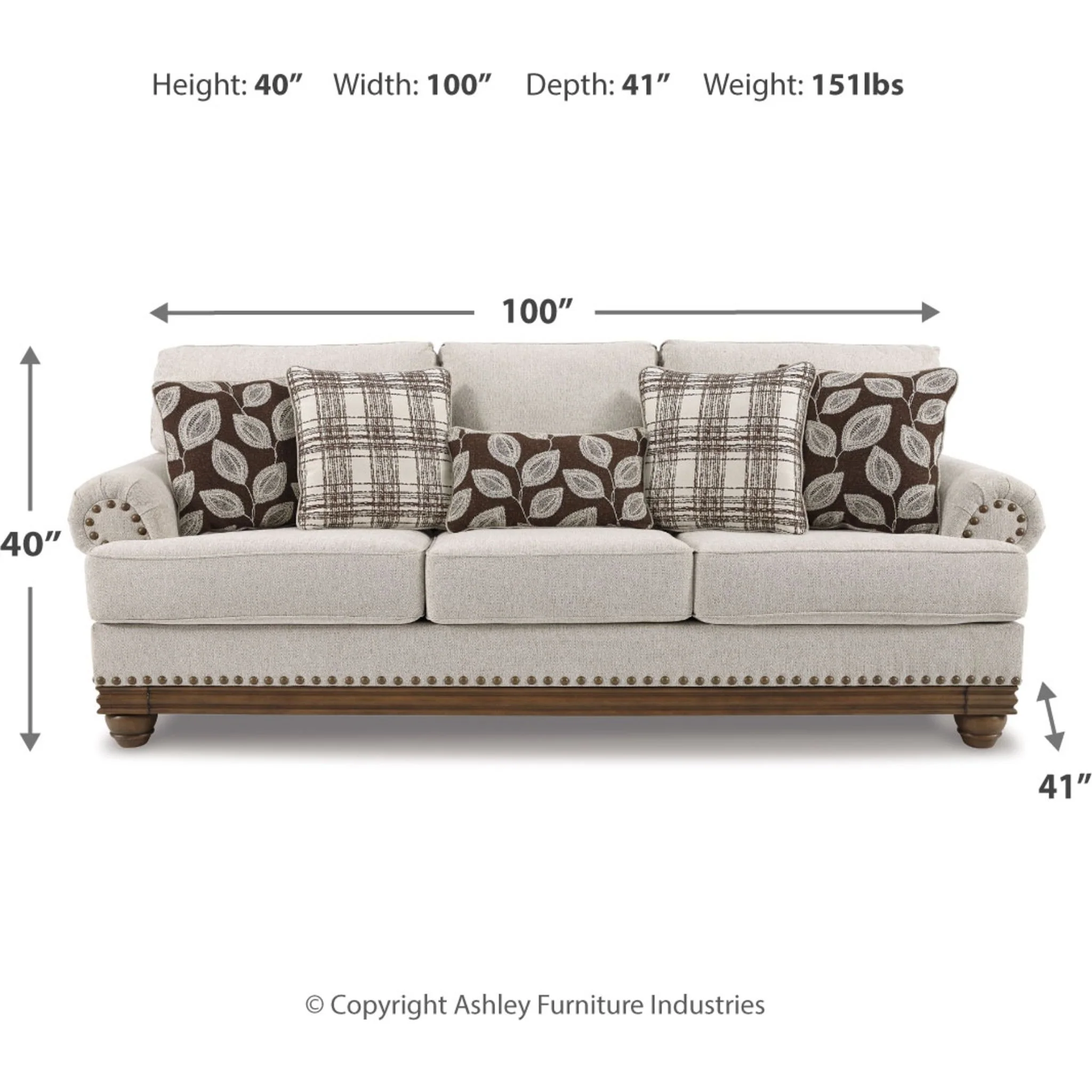 Harleson Sofa - Wheat - Image 4