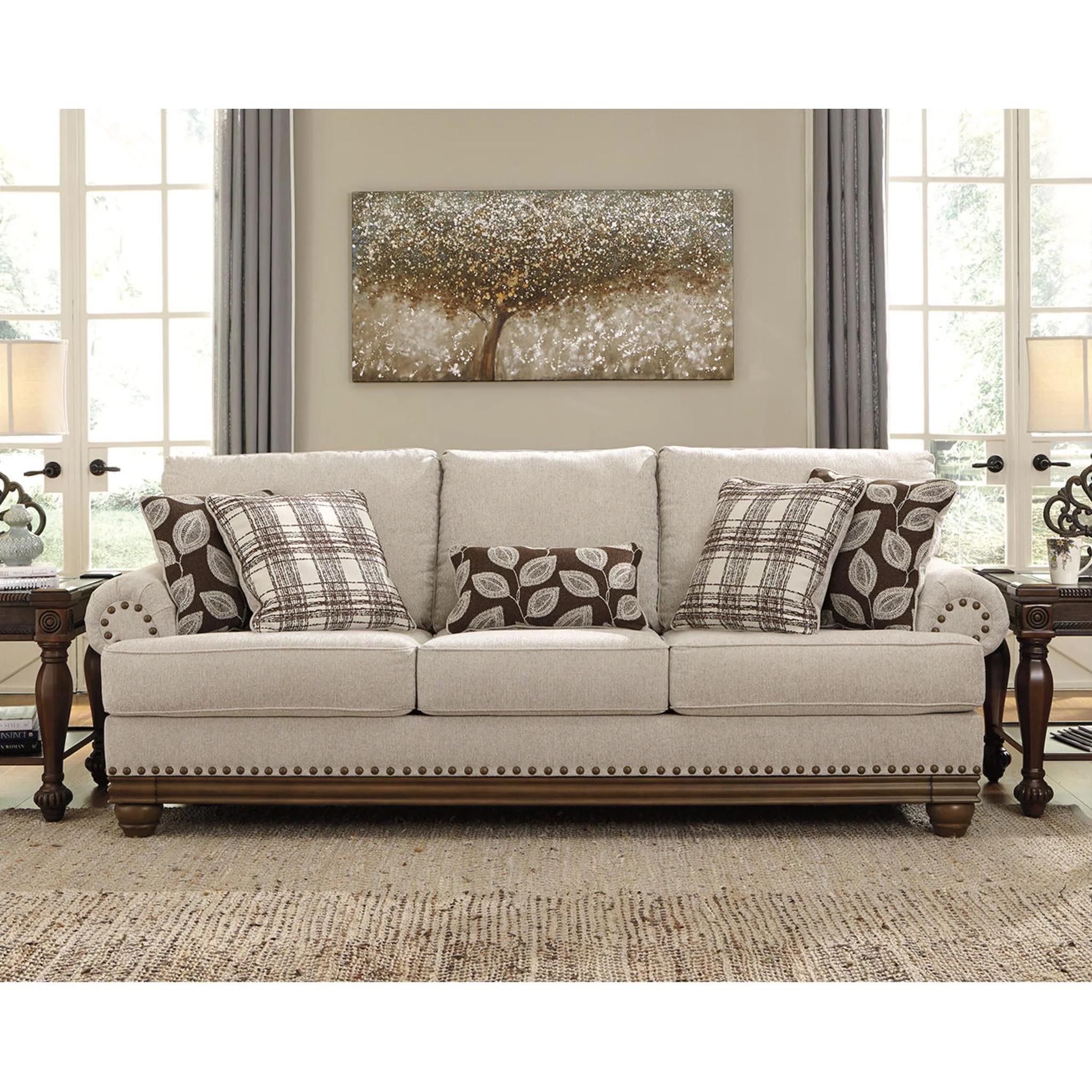 Harleson Sofa - Wheat - Image 8