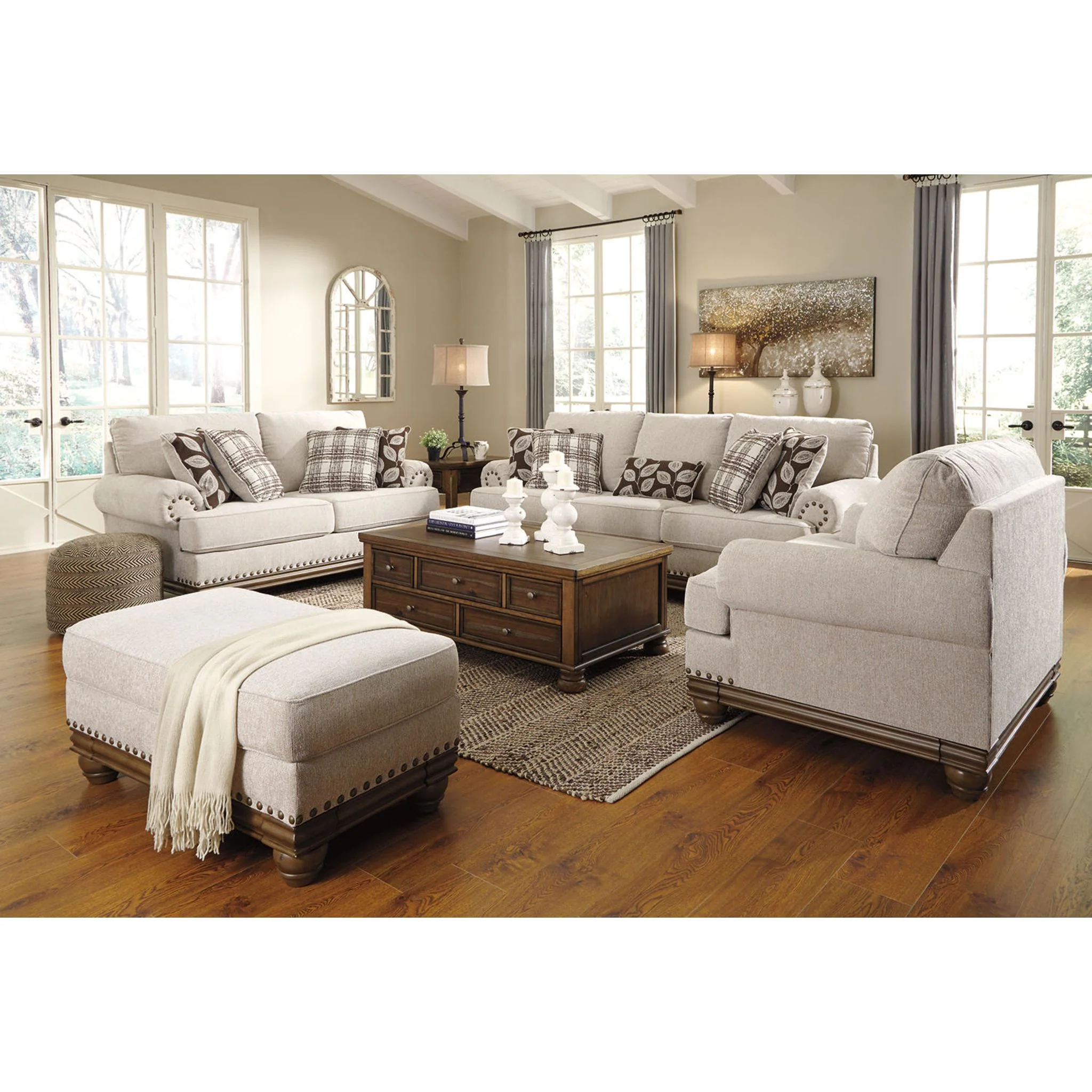 Harleson Sofa - Wheat - Image 9