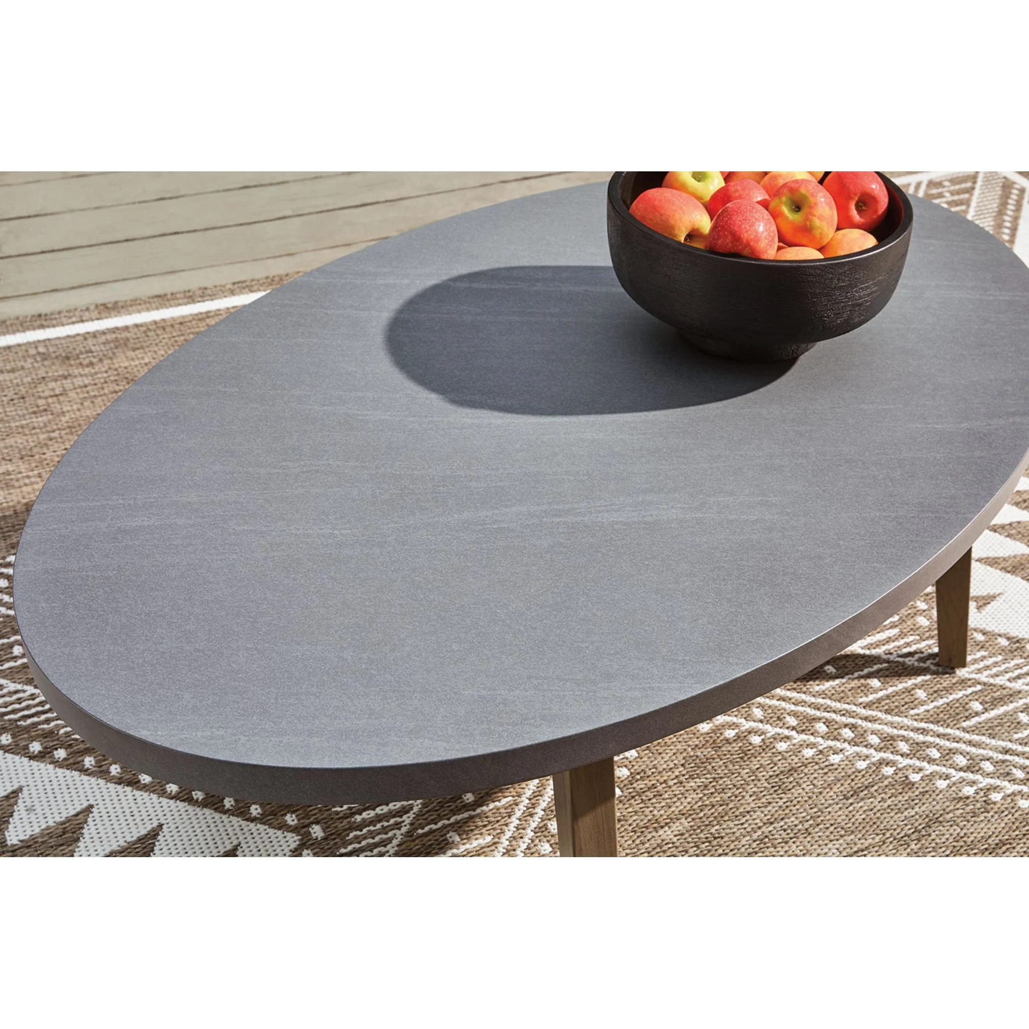 Harmony Headlands Outdoor Coffee Table - Natural/Gray - Image 4