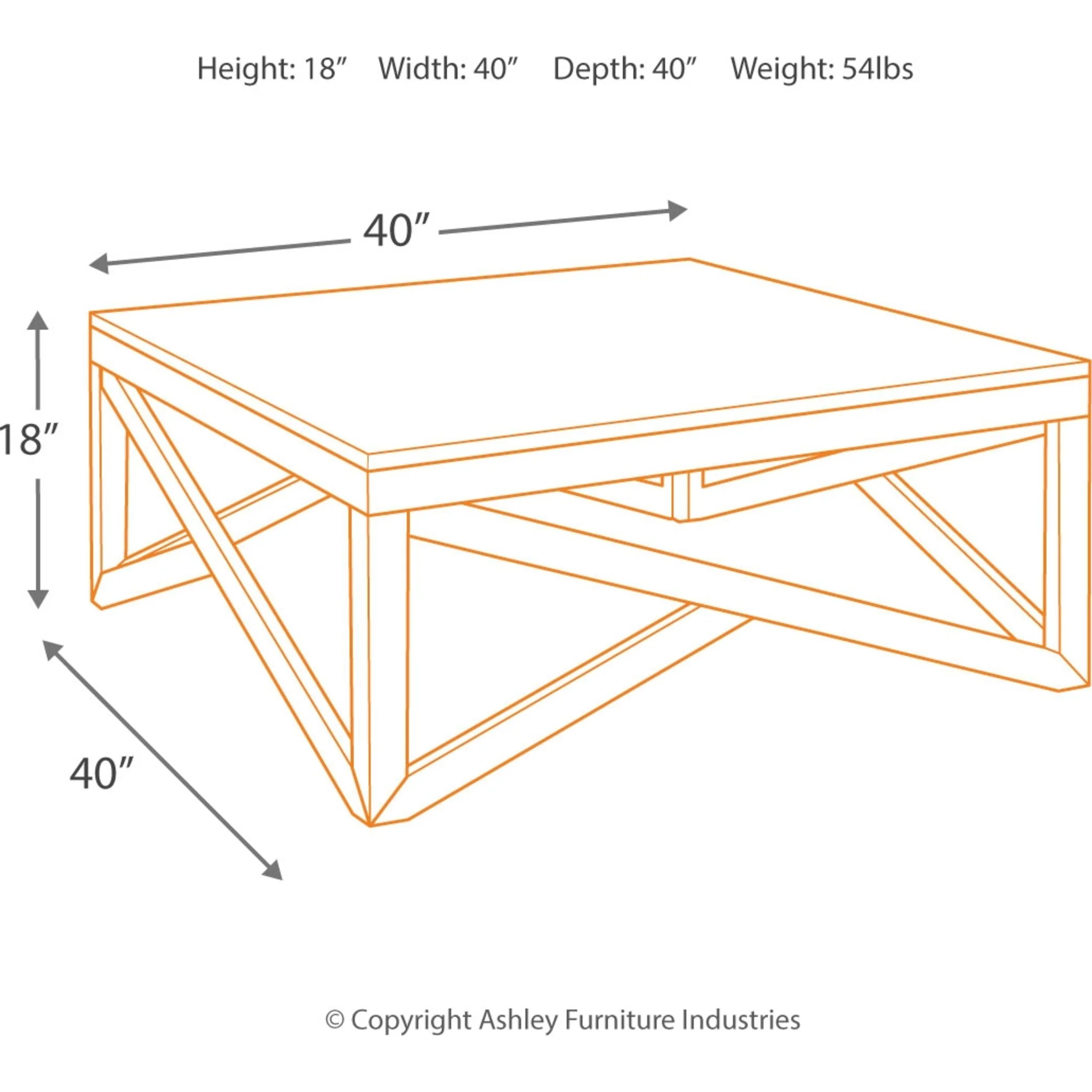 Haroflyn Coffee Table - Gray - Image 4