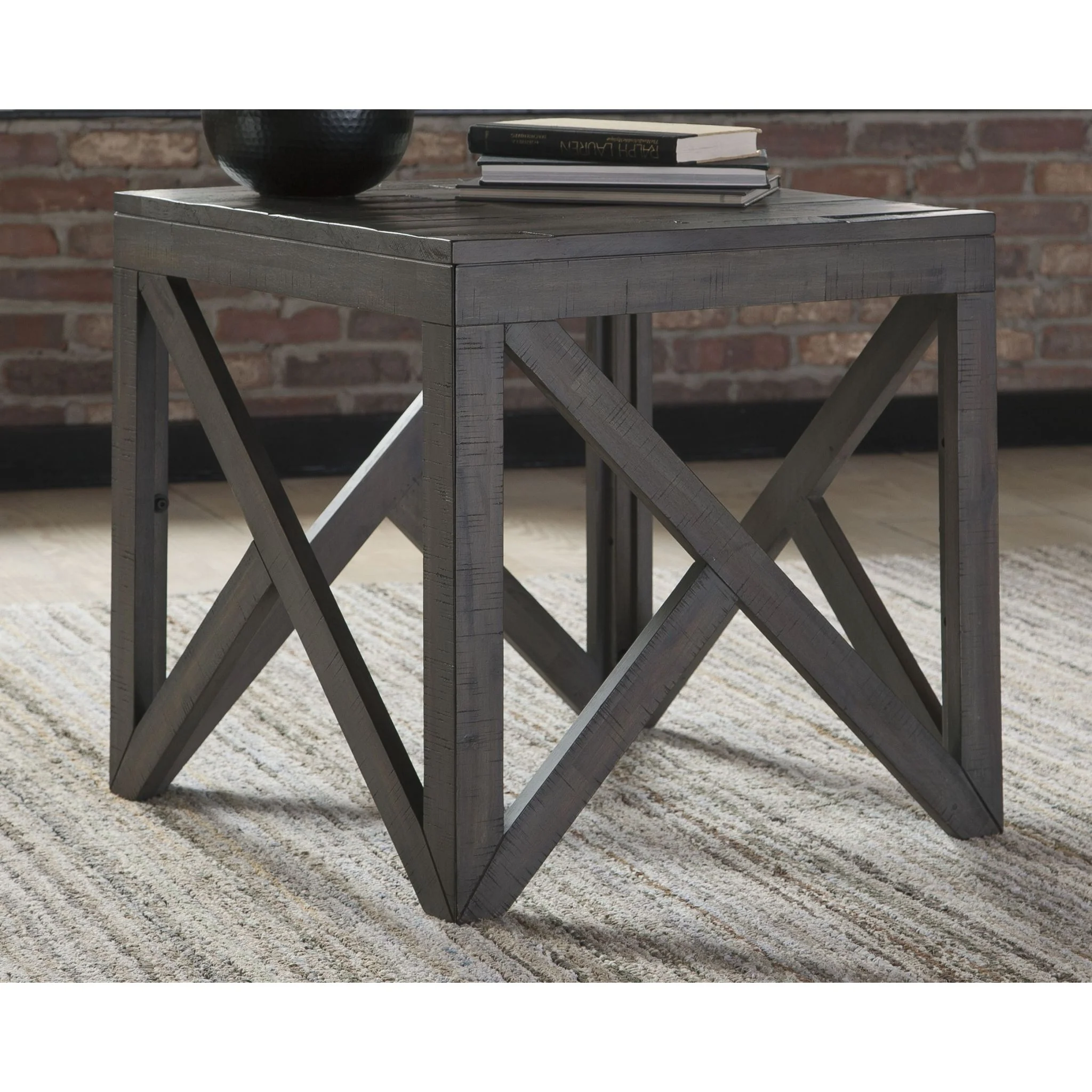 Haroflyn End Table - Gray - Image 2