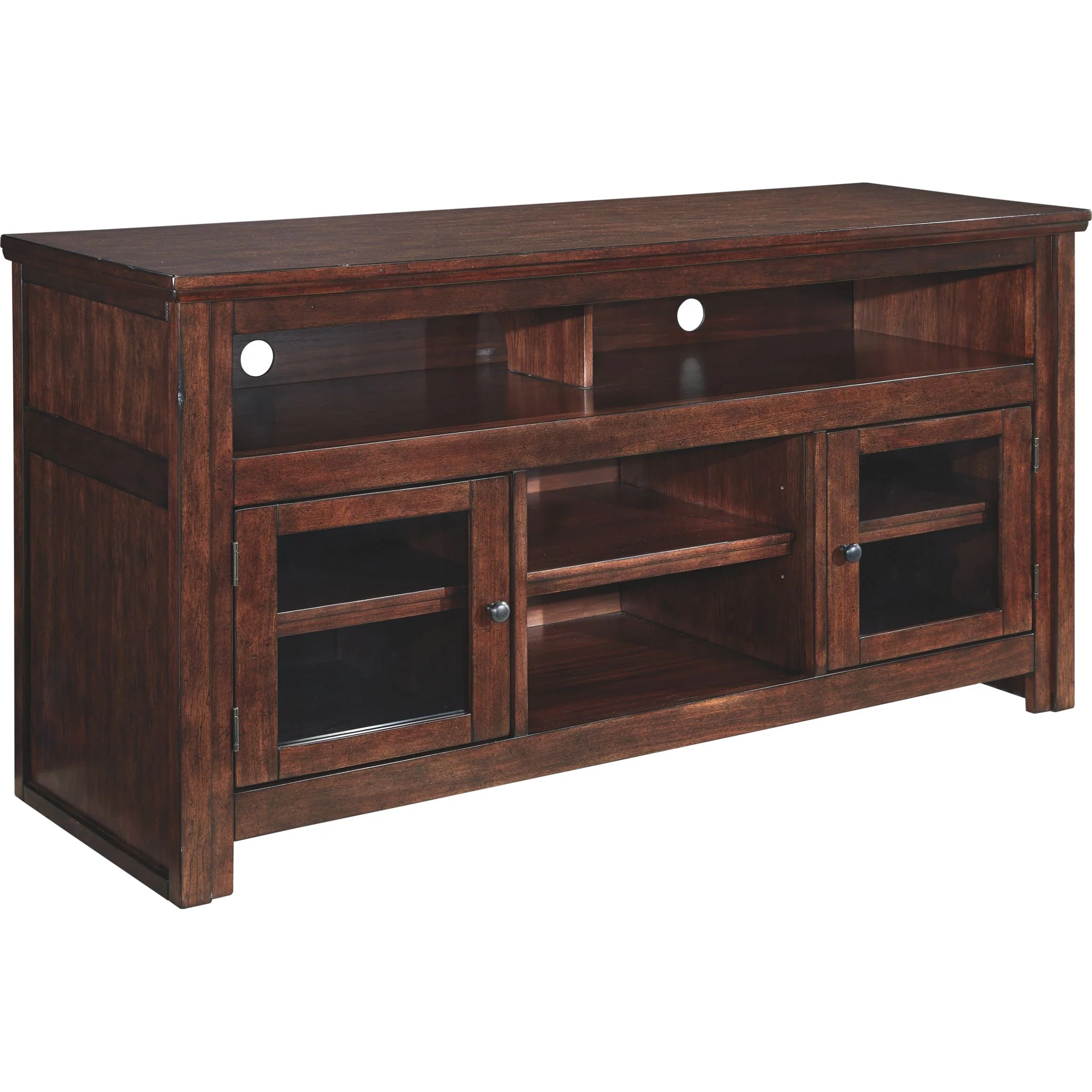 Harpan TV Stand - Reddish Brown - Image 7