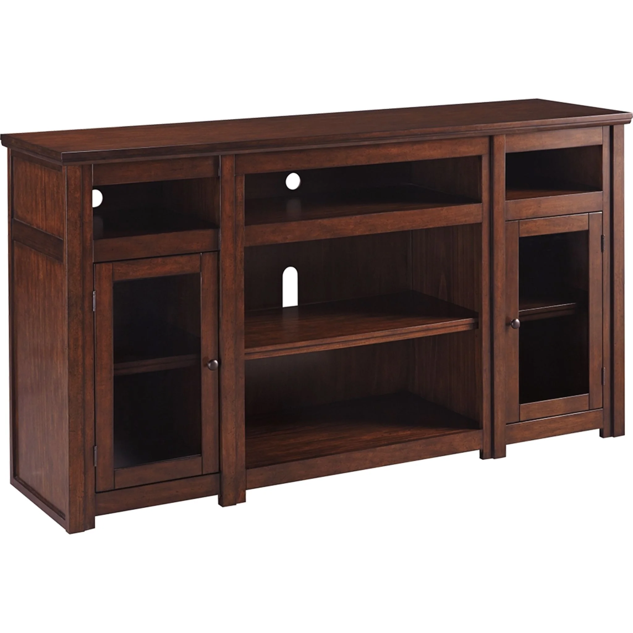 Harpan TV Stand - Reddish Brown