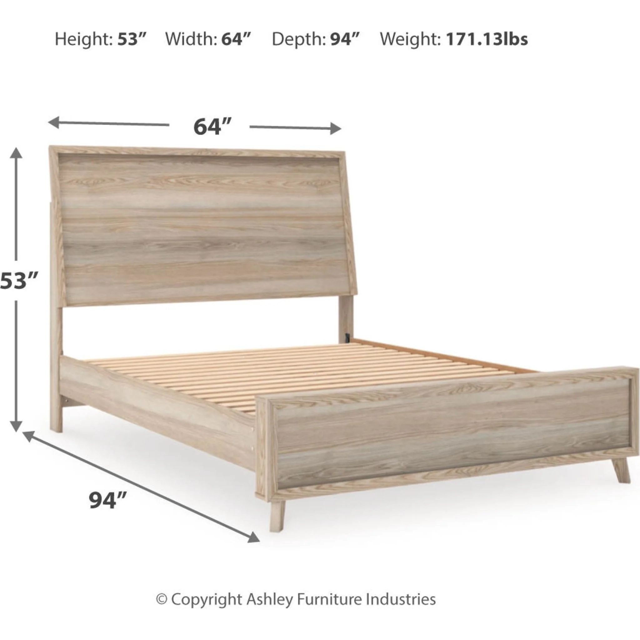 Hasbrick 6 Piece Queen Platform Bedroom - Tan - Image 7