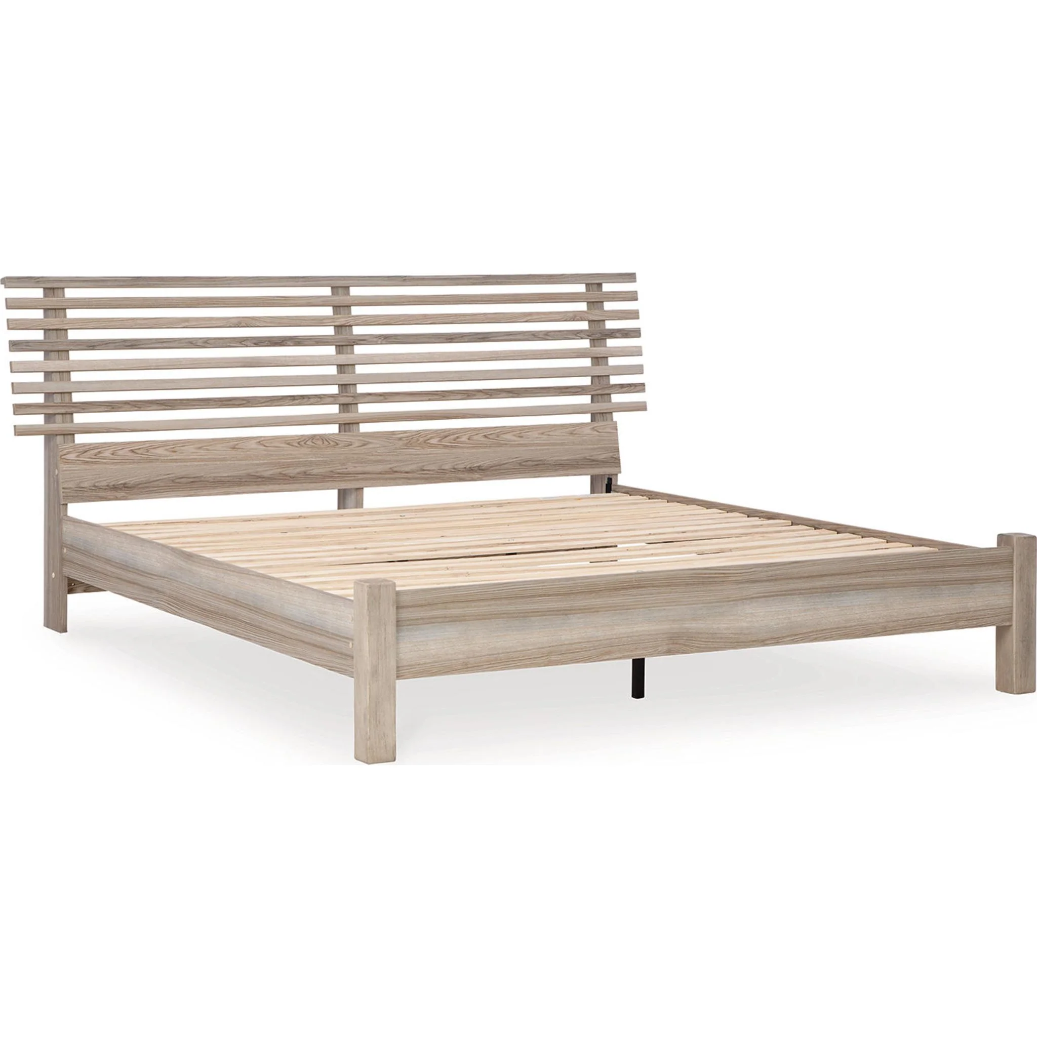 Hasbrick Slat Platform Bed - Tan - Image 20