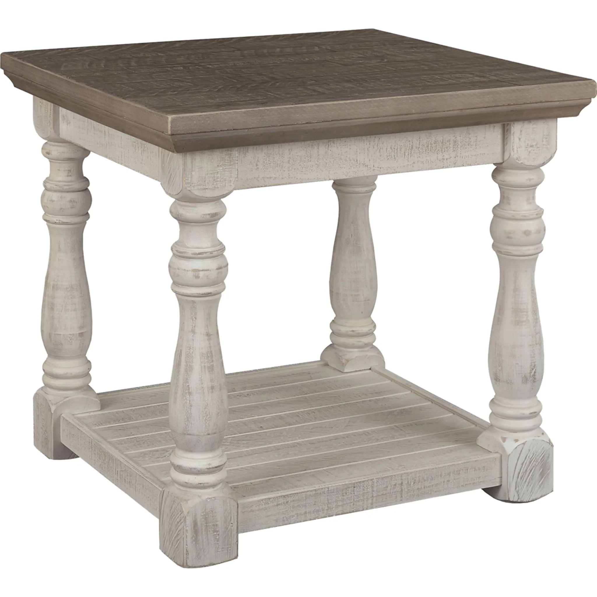 Havalance End Table - Gray/White