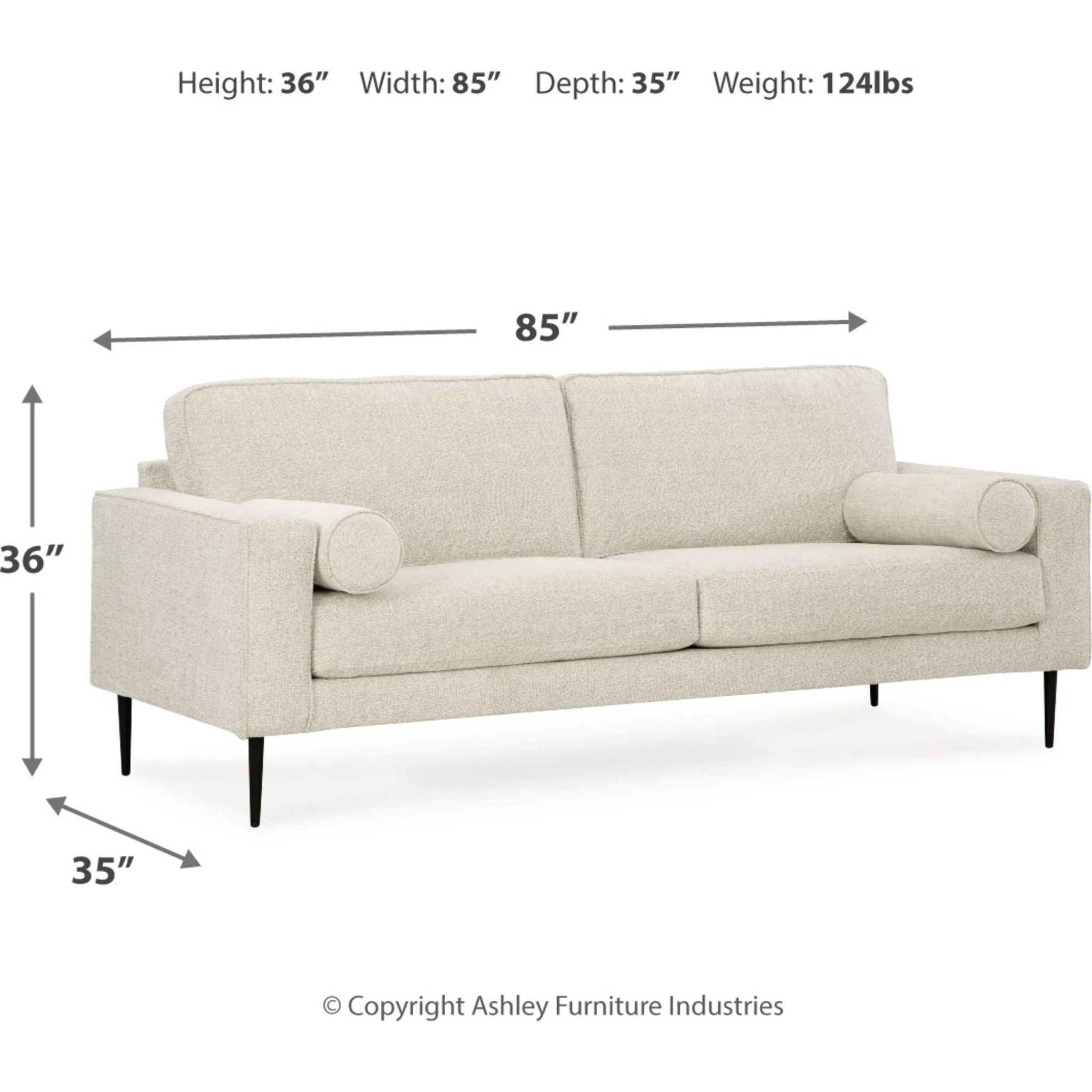 Hazela Sofa - Sandstone - Image 7