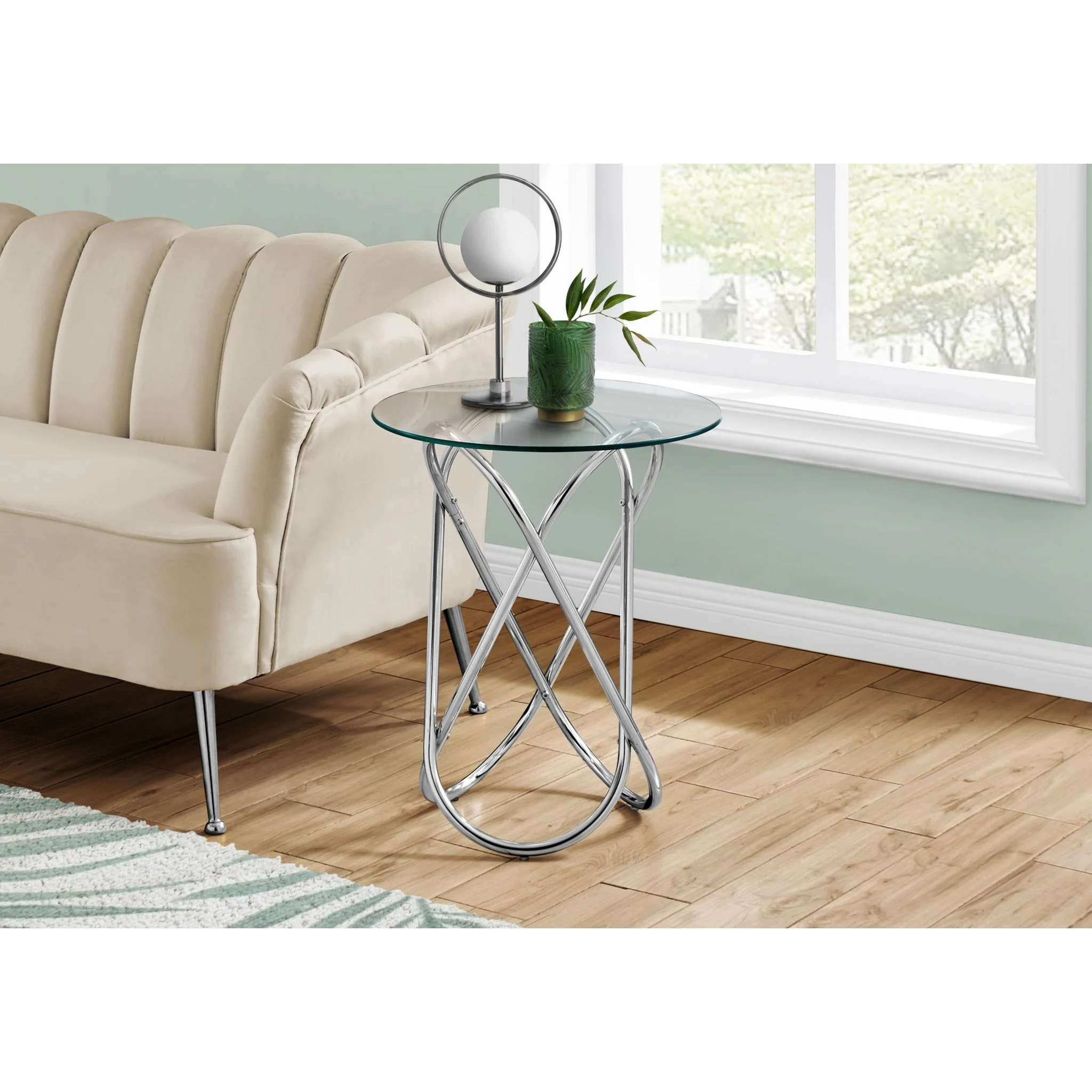 Helix Accent Table - Chrome - Image 2