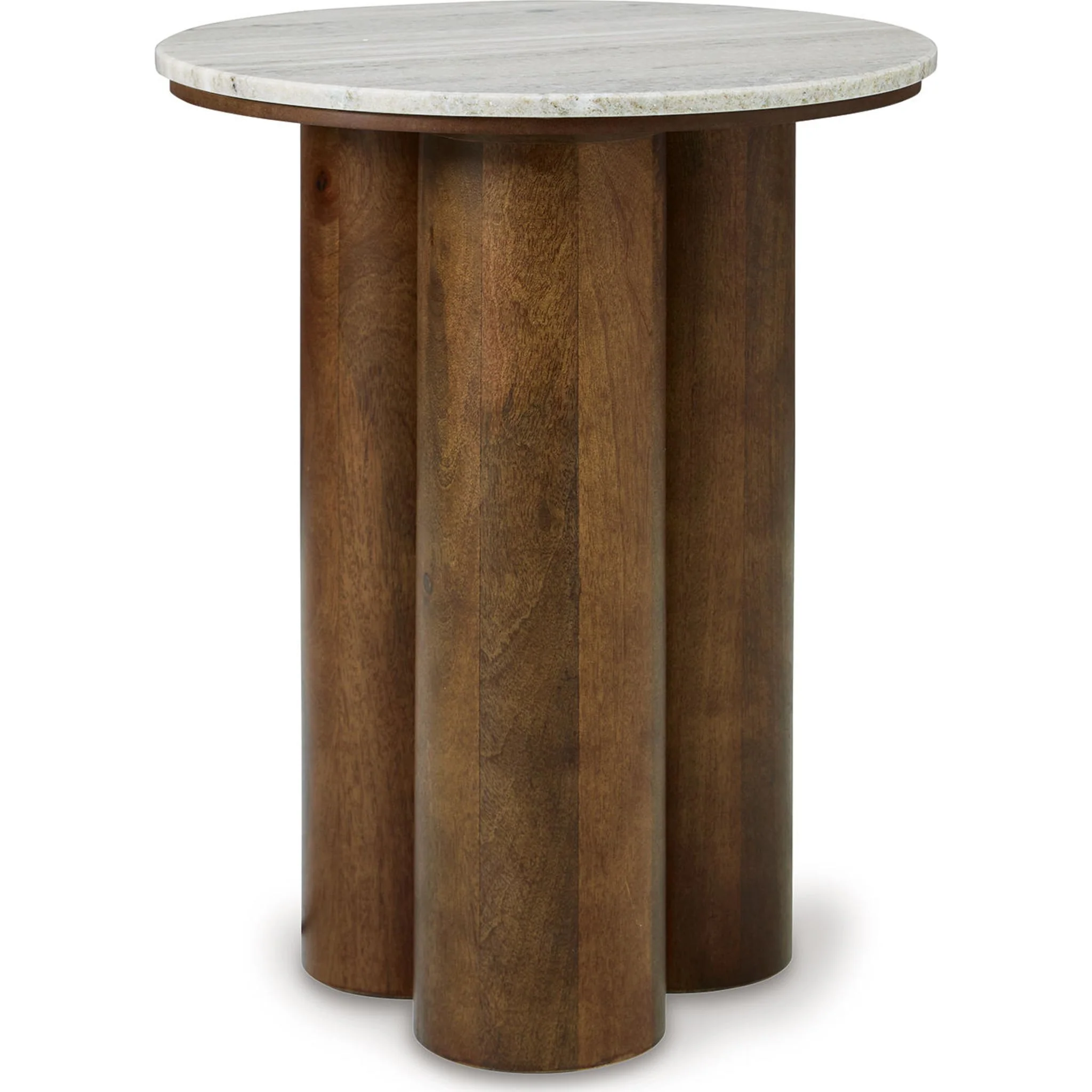 Henfield Accent Table - Beige/Brown