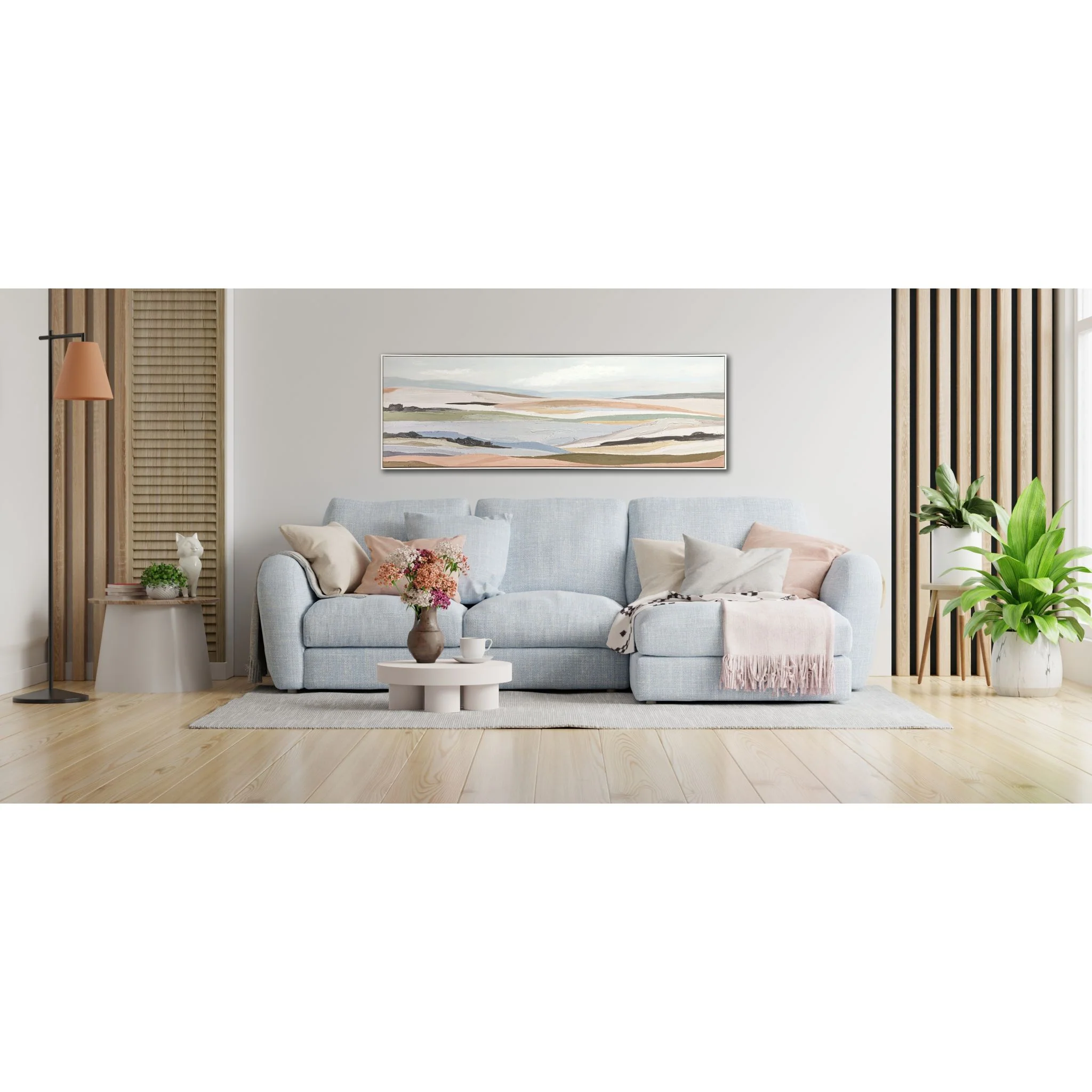 Hills of Hues Canvas 59.00" x 20.00" - Image 2