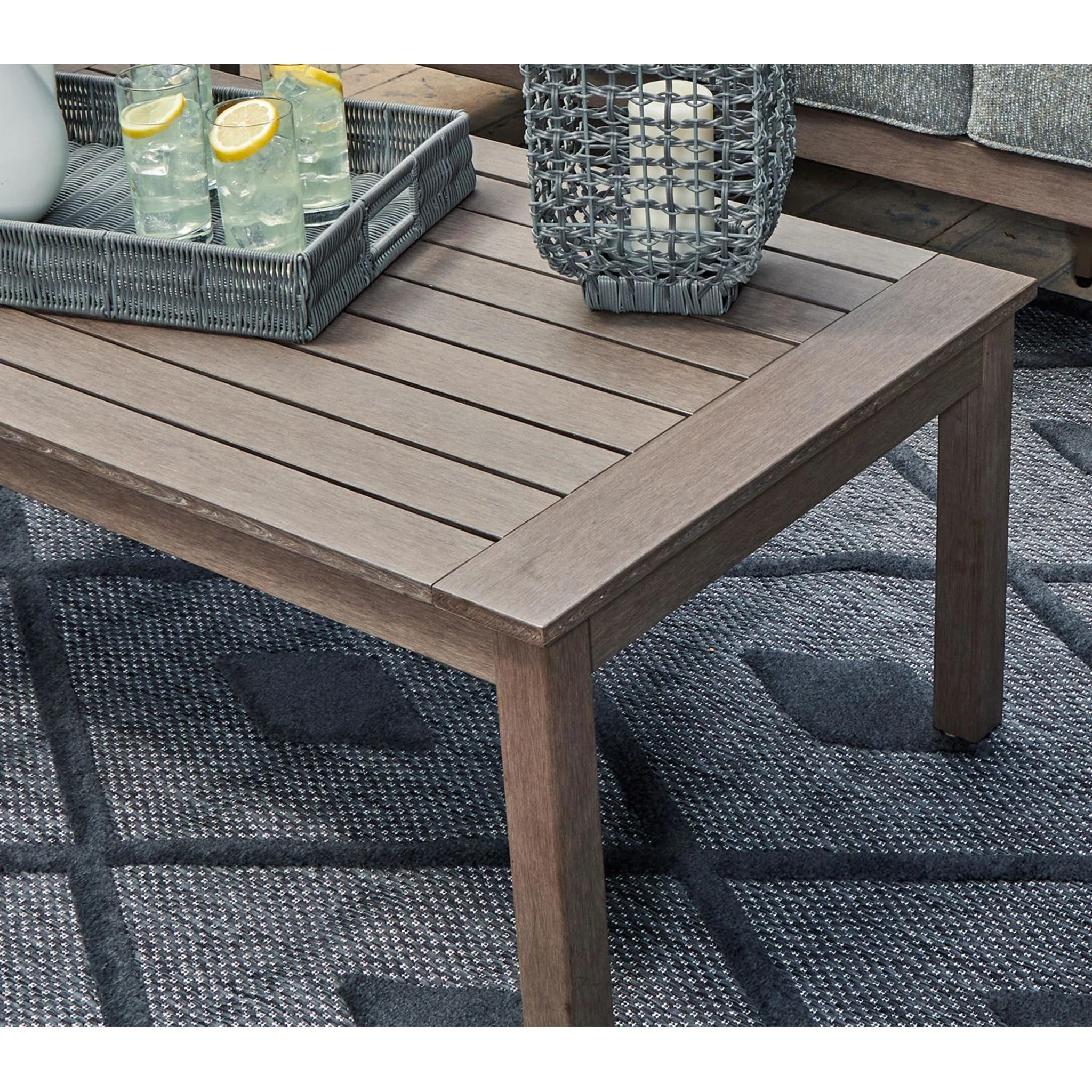Hillside Barn Outdoor Coffee Table - Brown - Image 17