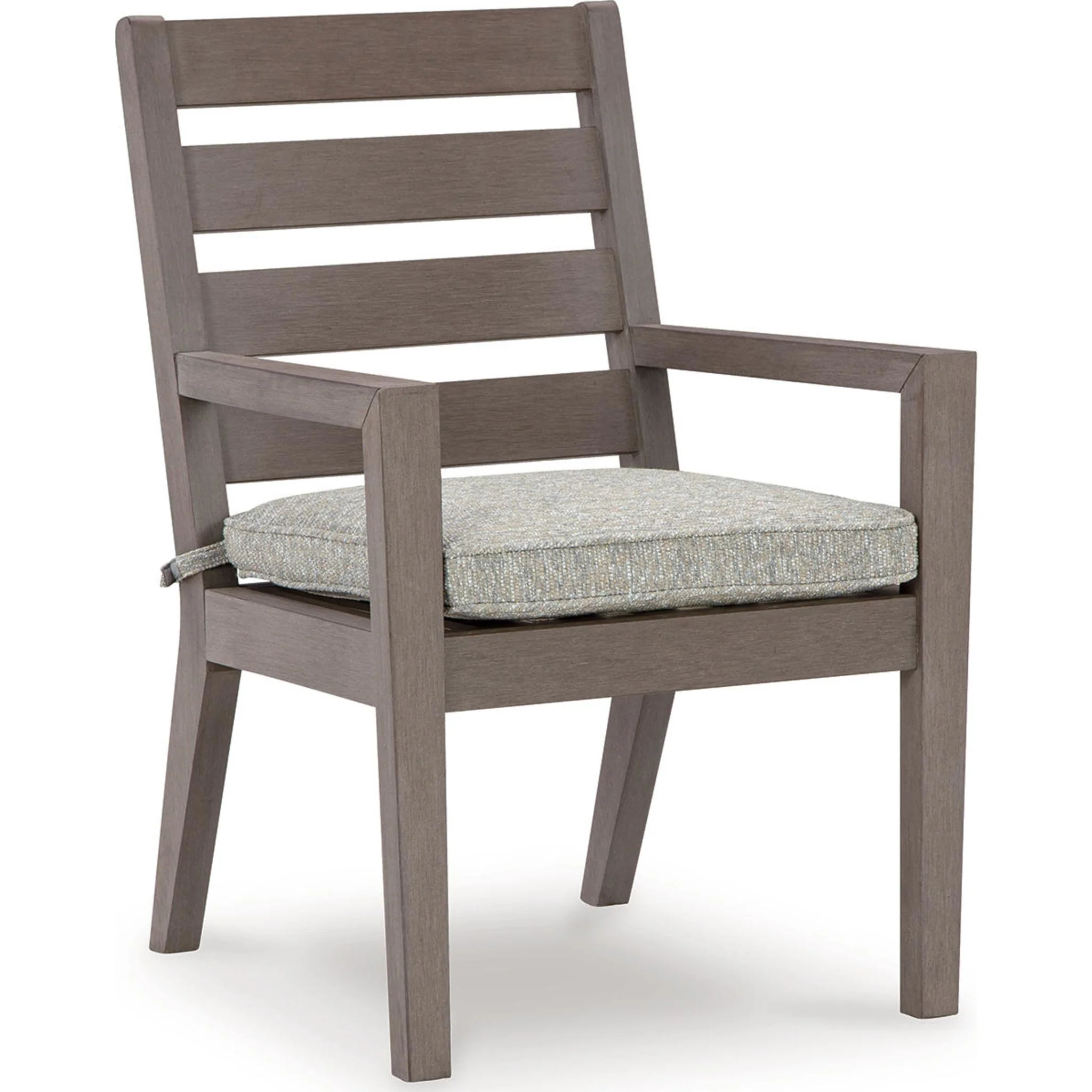 Hillside Barn Outdoor Arm Chair (set of 2) - Gray/Brown - Image 3