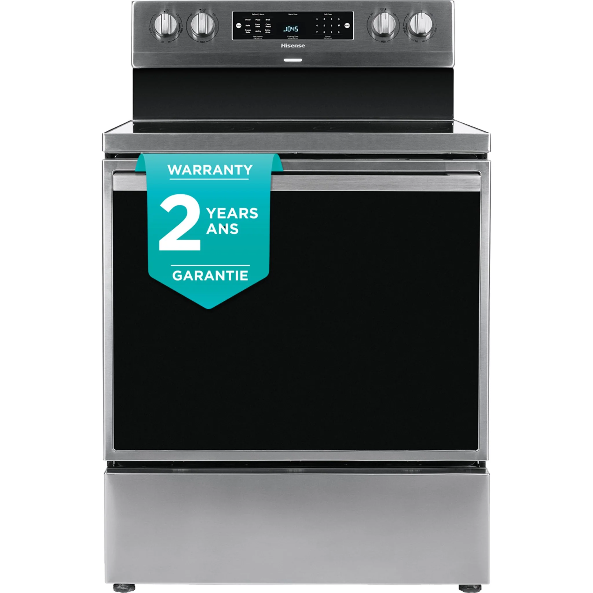 Hisense 30" Electric Range (HBE3501CPS) - Stainless Steel & Black - Image 2
