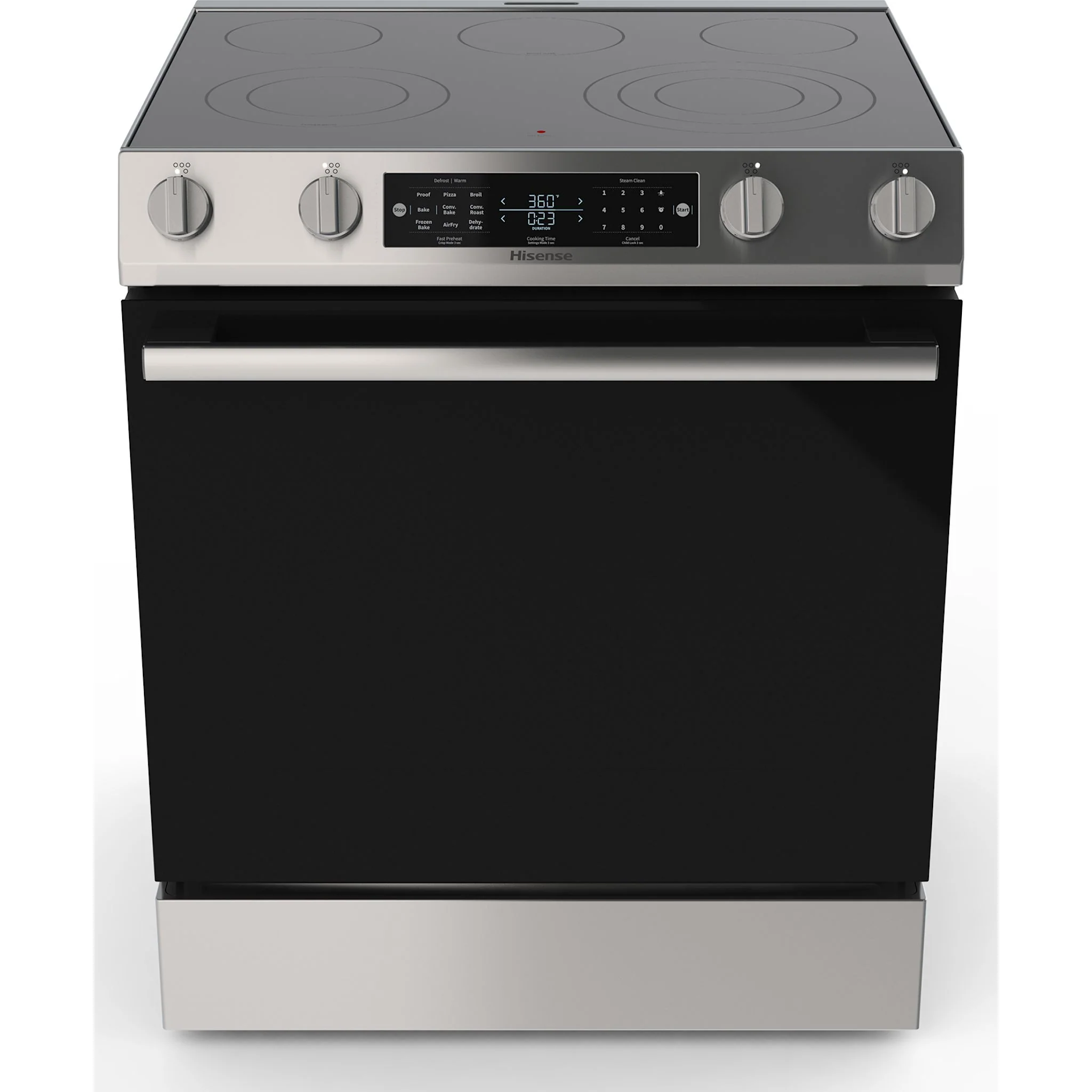 Hisense 30" Electric Range (HFE3502CAS) - Black - Image 2