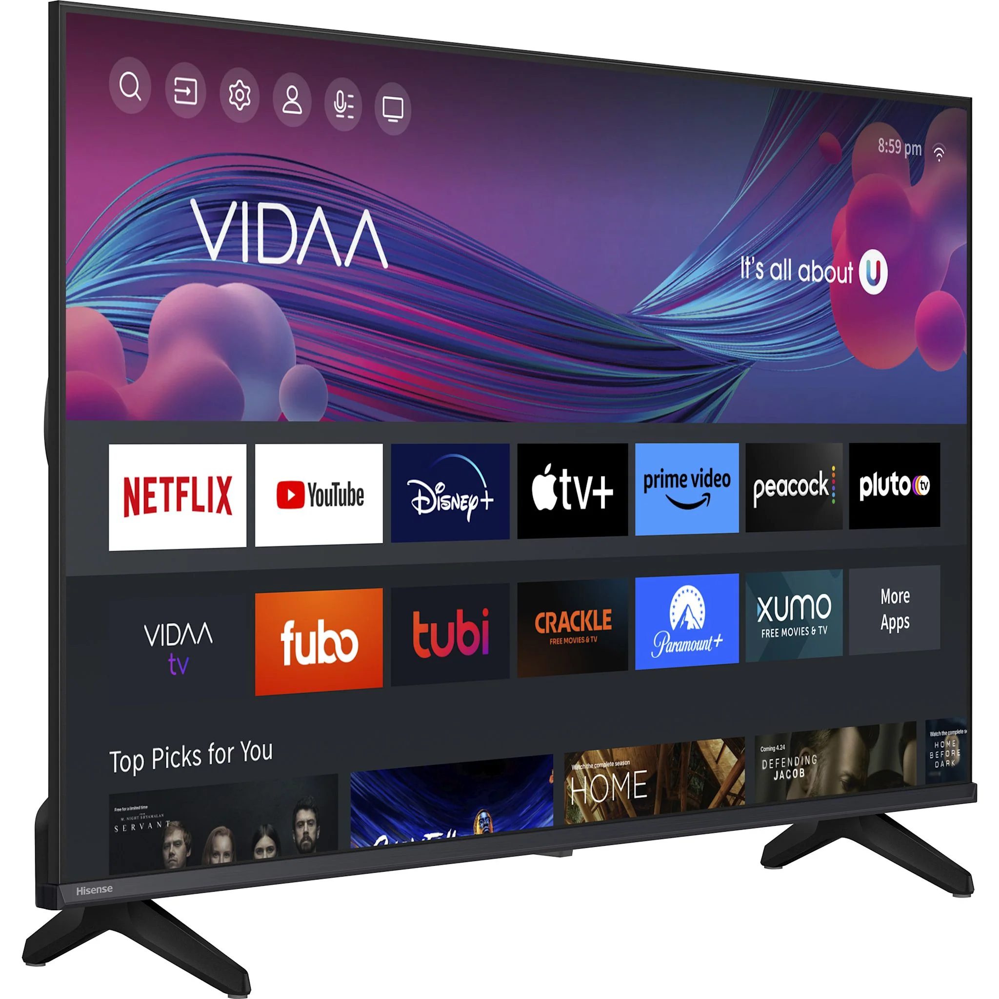 Hisense 32" 2K LED Vidaa Smart TV (32A4NV) Gift With Purchase - Image 2