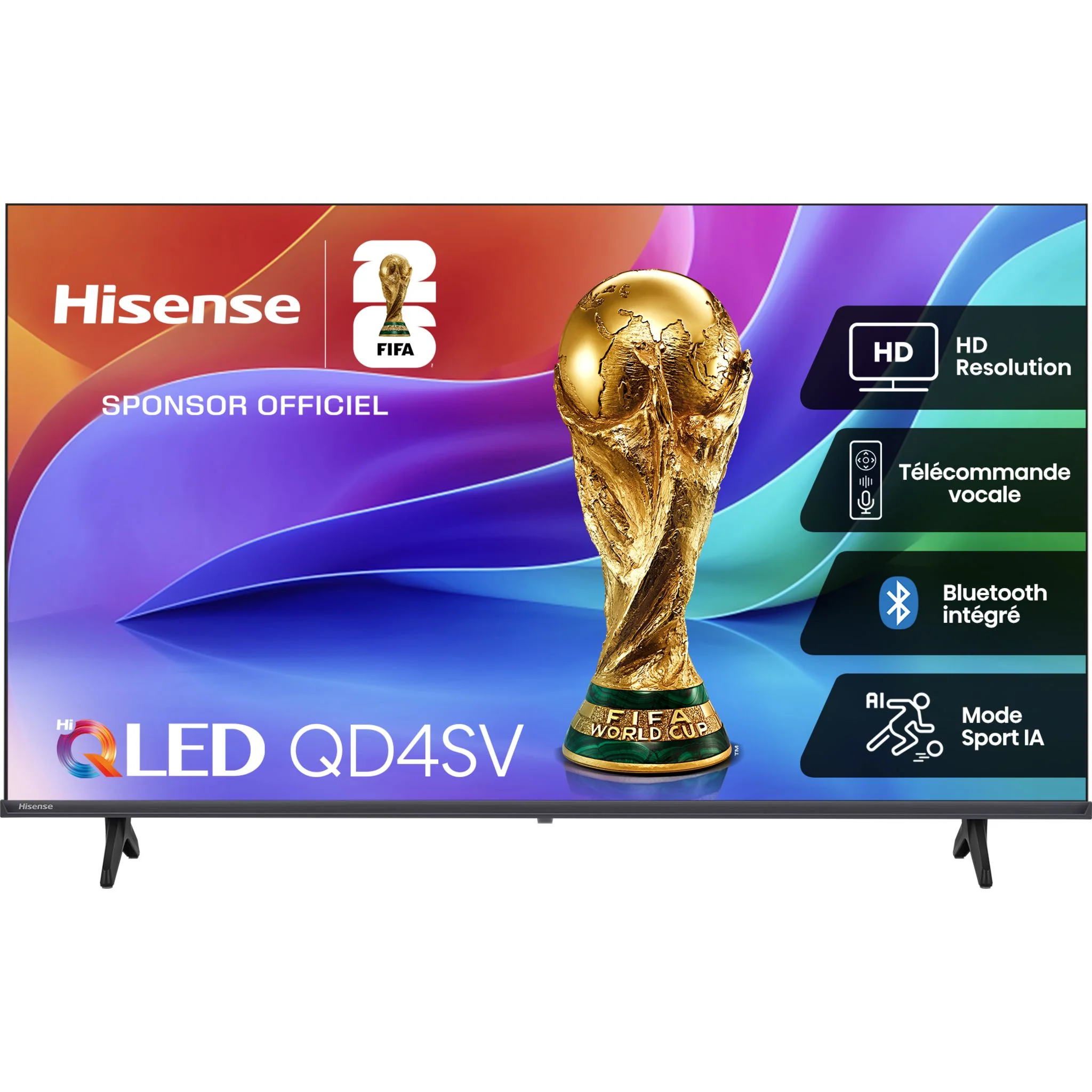 Hisense 32" QLED 720p Smart TV (32QD4SV) - Black