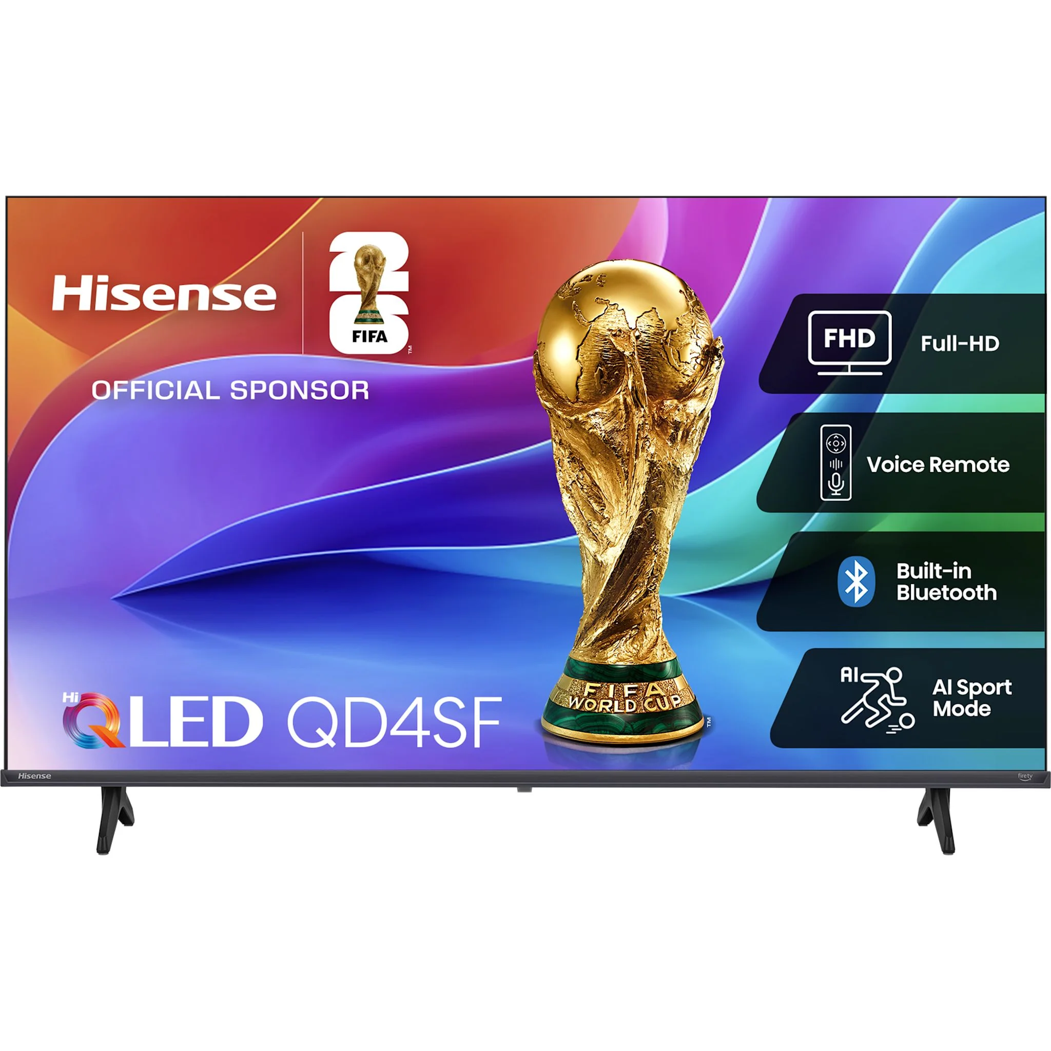 Hisense 40" QLED 1080p Smart TV (40QD4SF) - Black