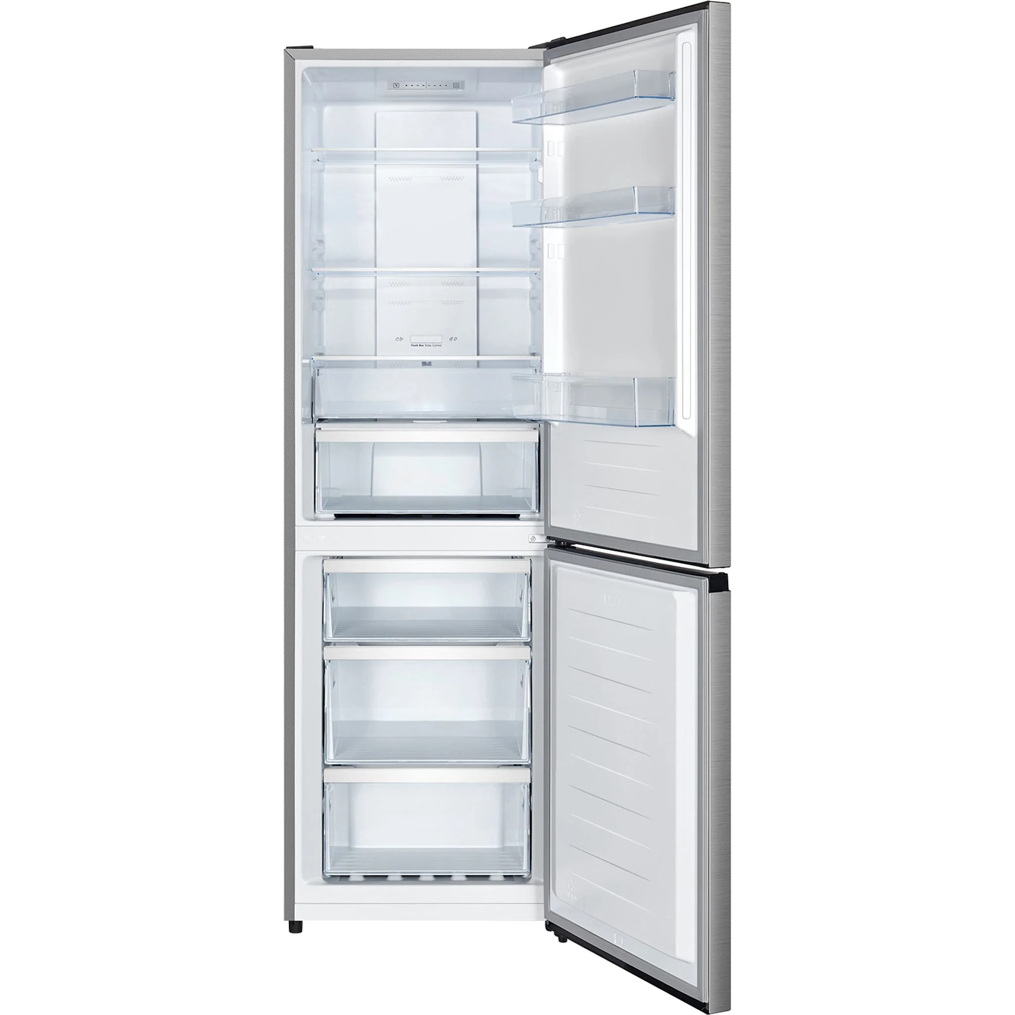 Hisense Bottom Mount Fridge (RB12A2CSE) - Stainless Steel - Image 2