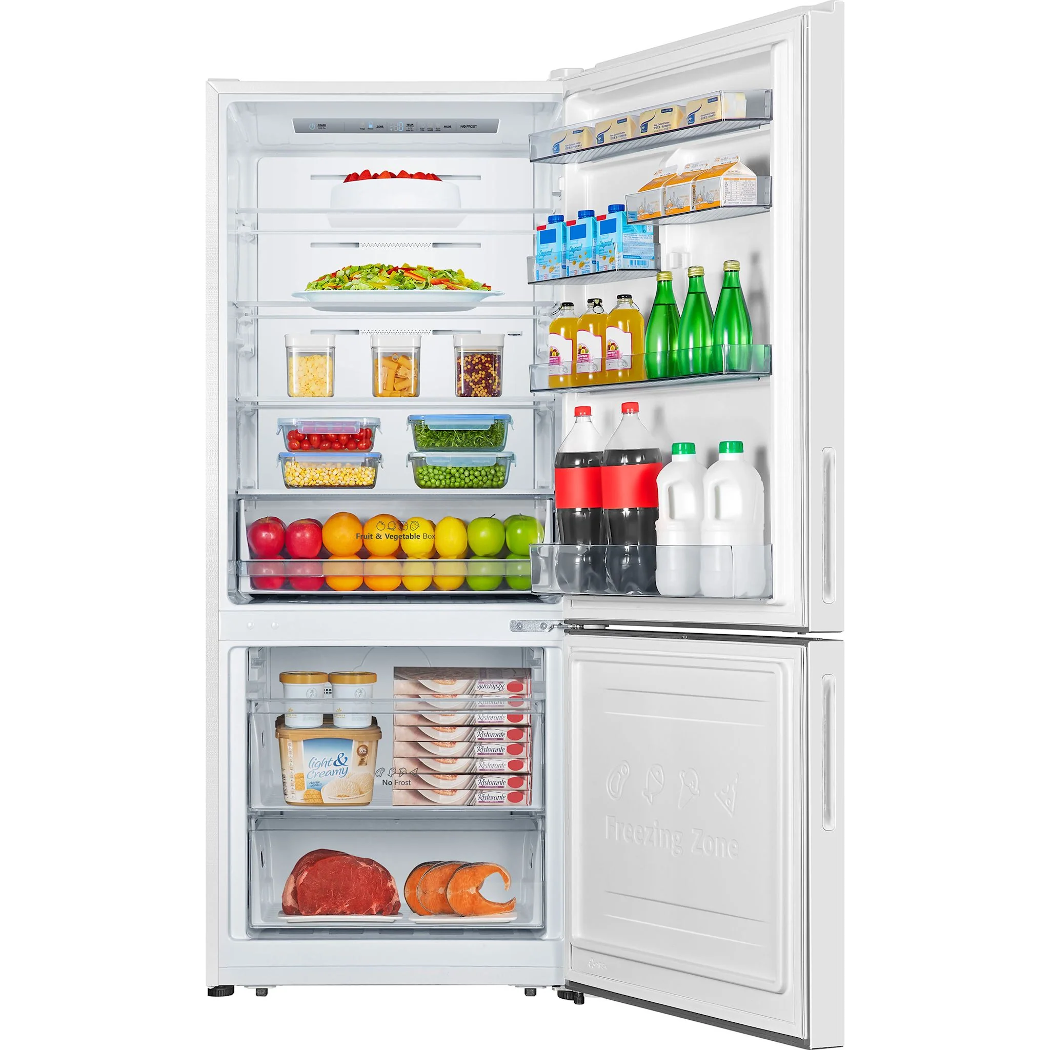 Hisense Bottom Mount Fridge (RB15A2CWE) - White - Image 2