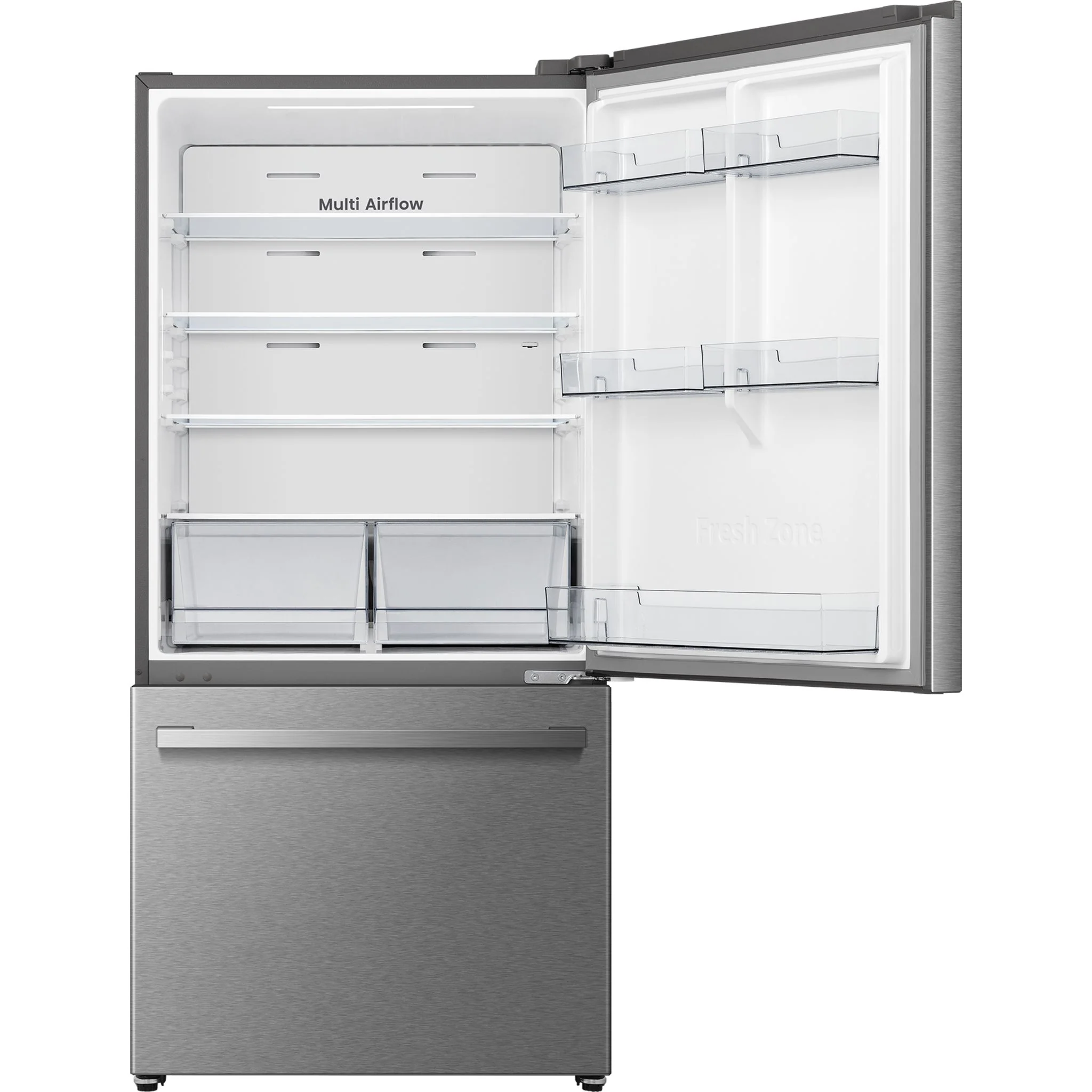 Hisense Bottom Mount Fridge (RB22A2FSE) - Stainless Steel - Image 3