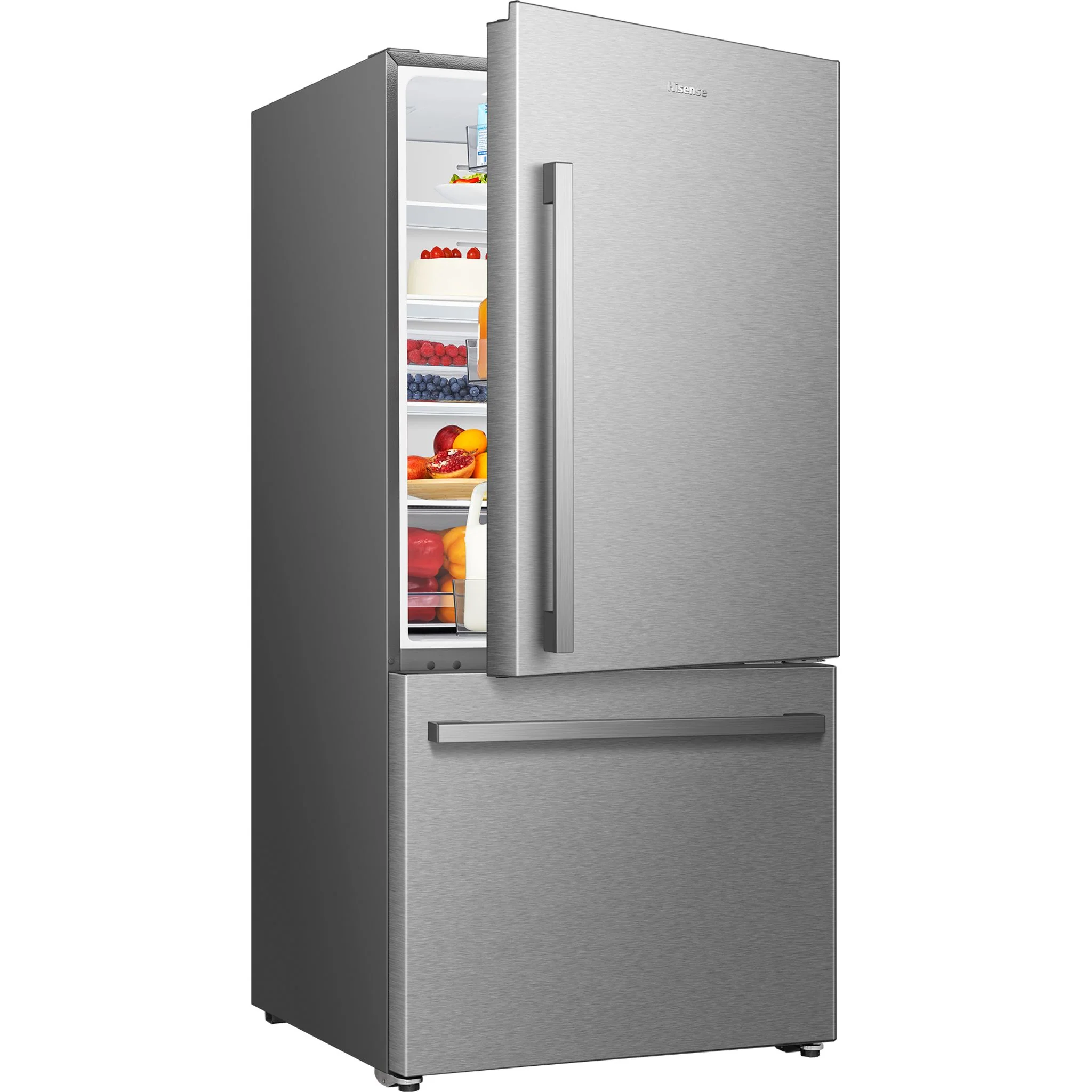 Hisense Bottom Mount Fridge (RB22A2FSE) - Stainless Steel - Image 5