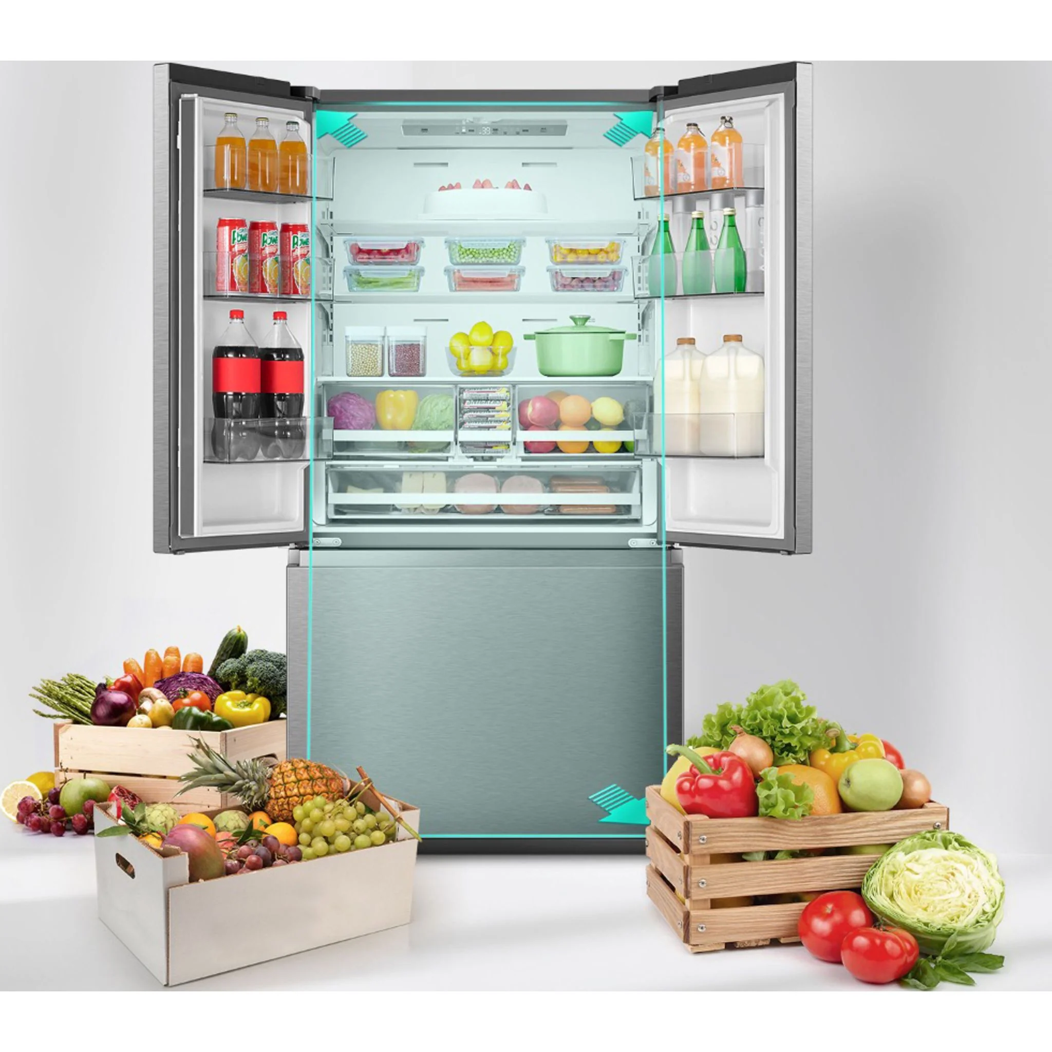 Hisense Counter Depth Fridge (RF225A3CSE) - Fingerprint Resistant Stainless Steel - Image 16