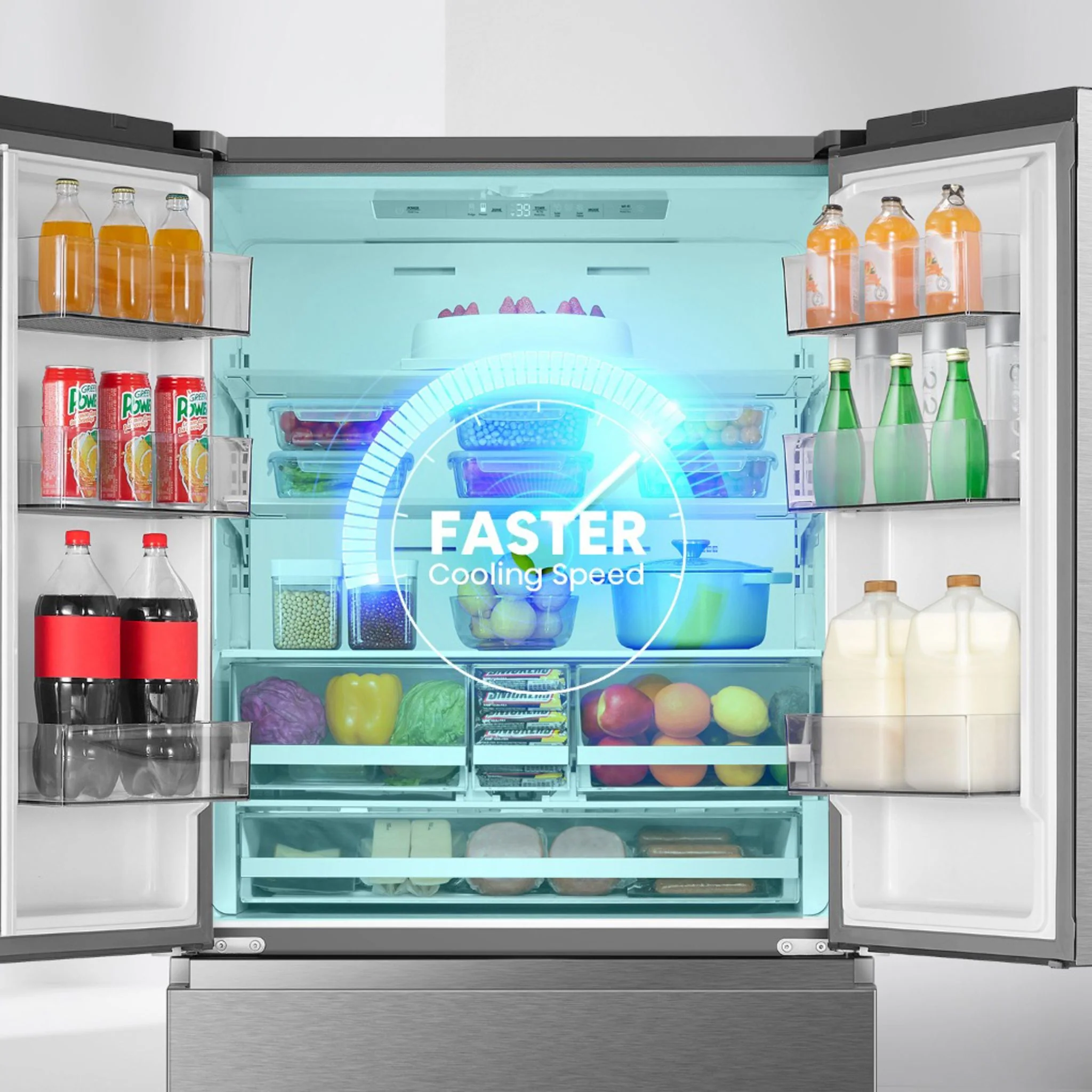 Hisense Counter Depth Fridge (RF225A3CSE) - Fingerprint Resistant Stainless Steel - Image 17