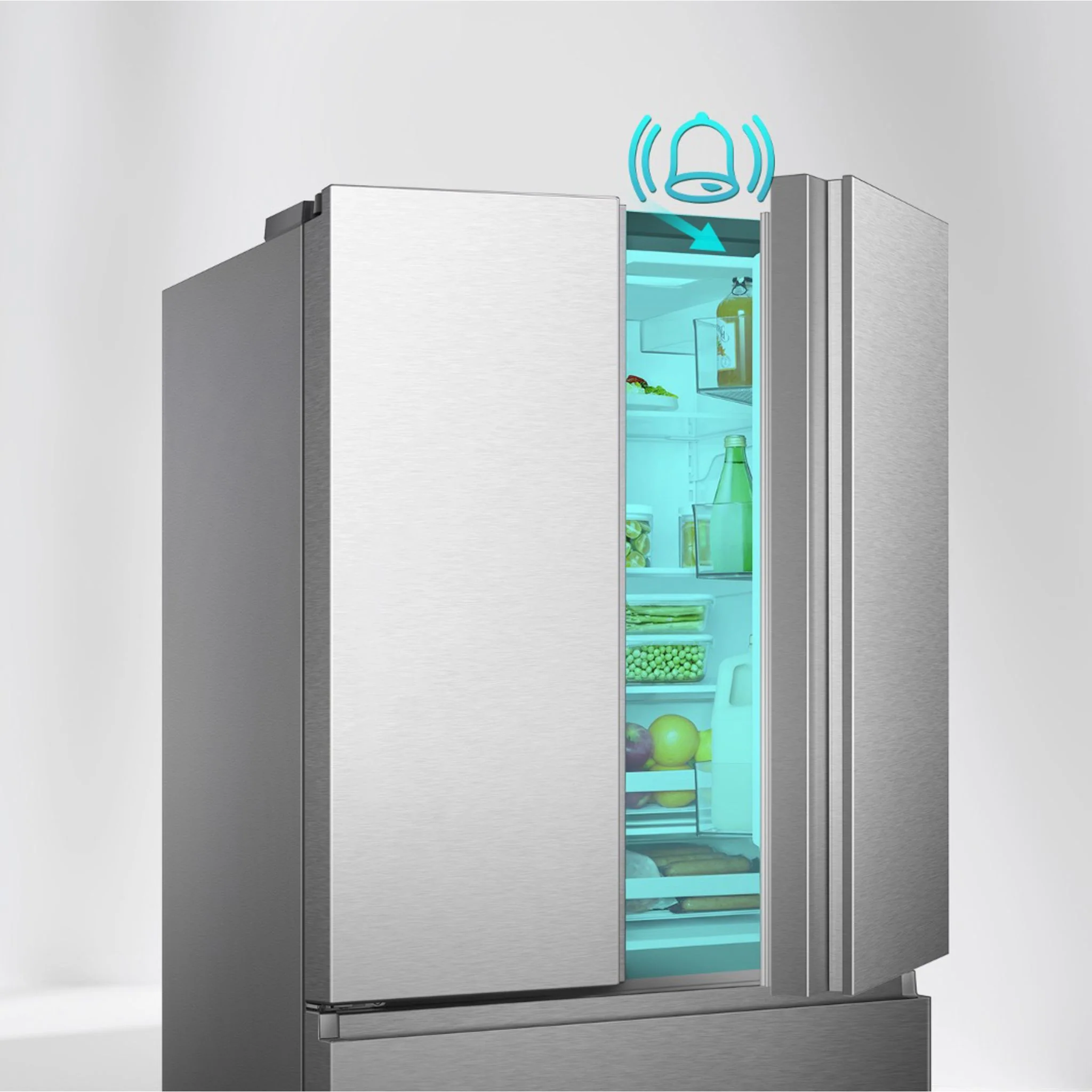 Hisense Counter Depth Fridge (RF225A3CSE) - Fingerprint Resistant Stainless Steel - Image 25