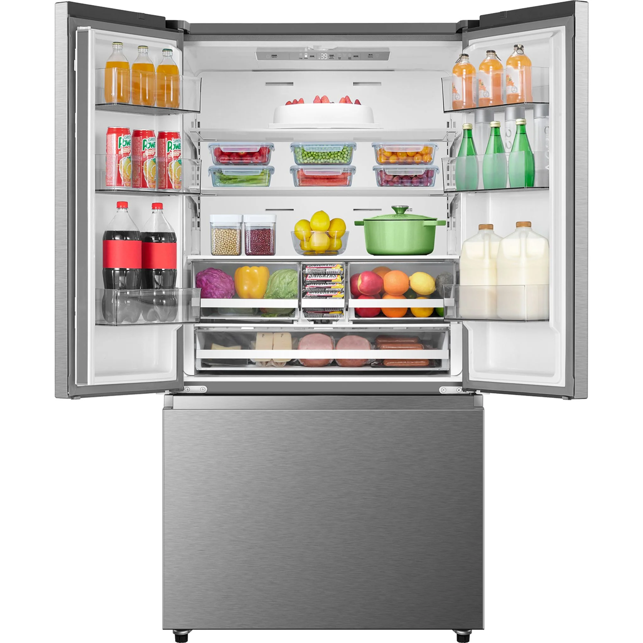 Hisense Counter Depth Fridge (RF225A3CSE) - Fingerprint Resistant Stainless Steel - Image 5